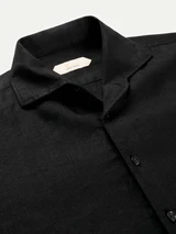 Black Linen Seaside Shirt