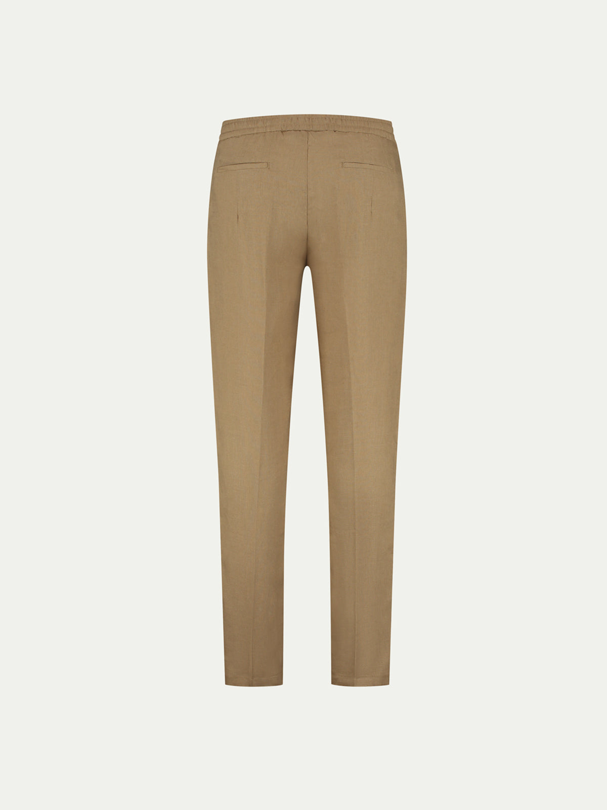 Dark Taupe Linen Seaside Trousers