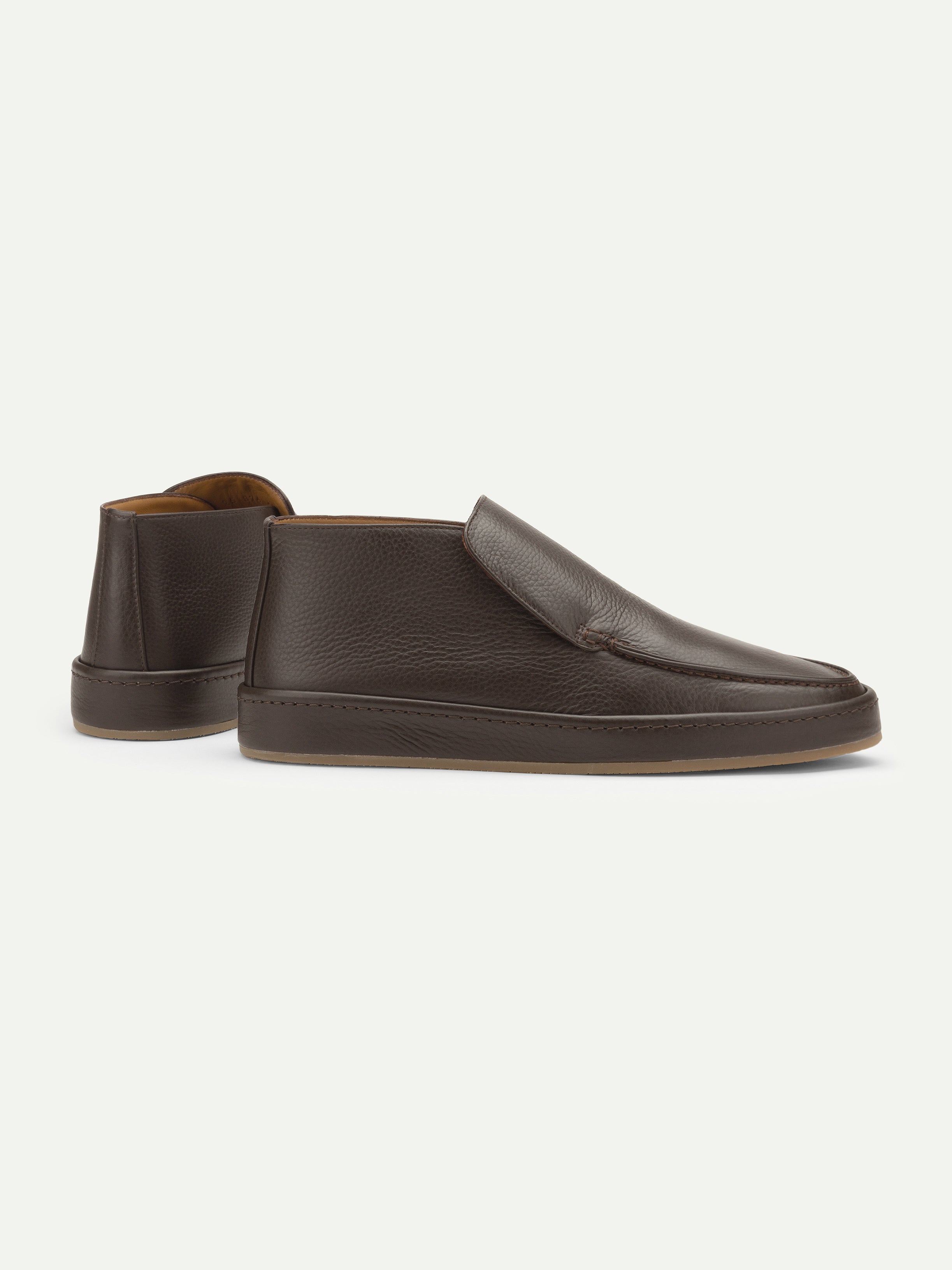 Brown Grain Voyager City Loafer