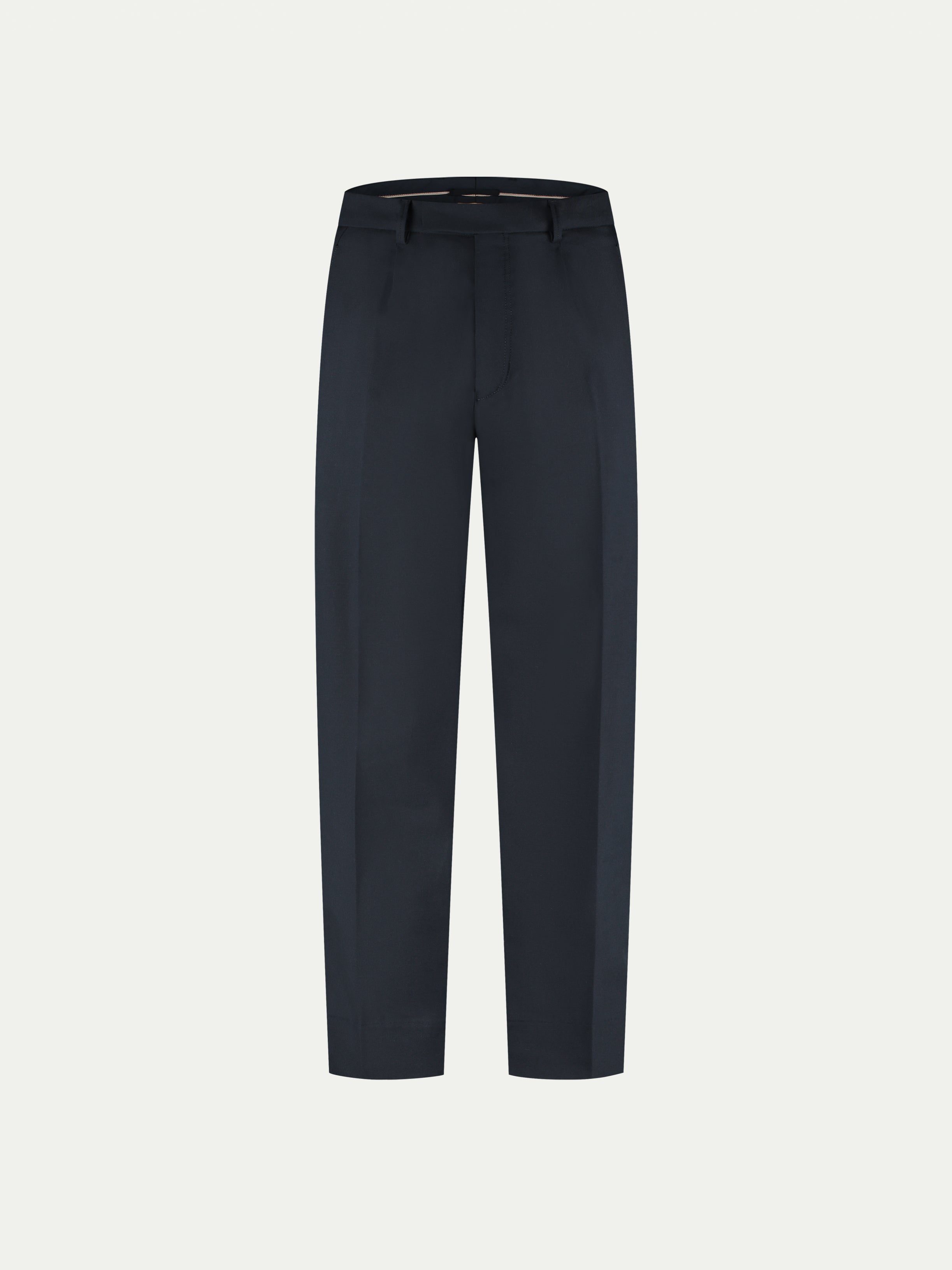 Navy Cotton Wool Voyager Trousers