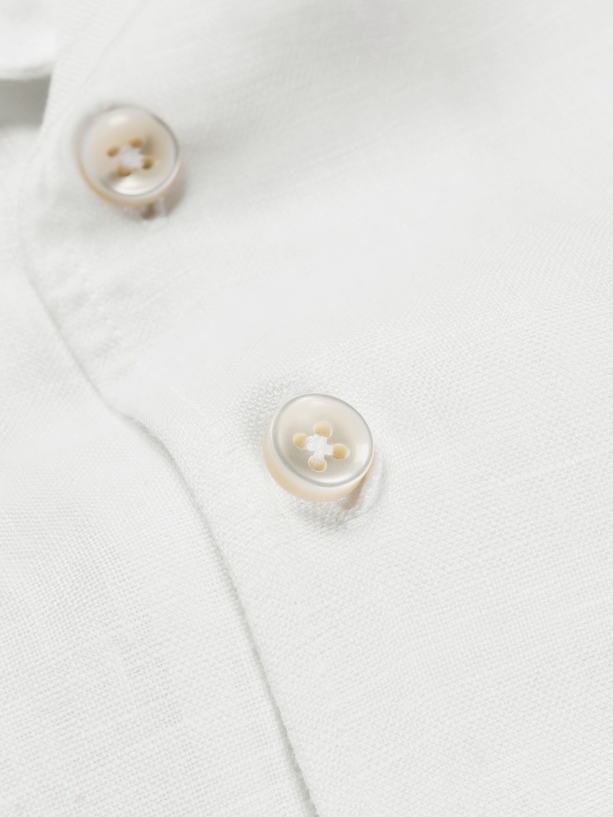 White Linen Pop-over Shirt