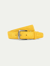 Yellow Suede Leather Belt