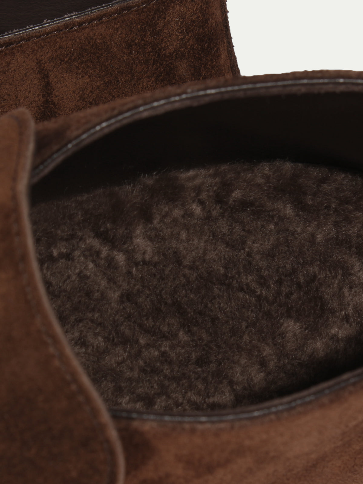 Chocolate City Loafer with Lamb Shearling Footbed Aurelien