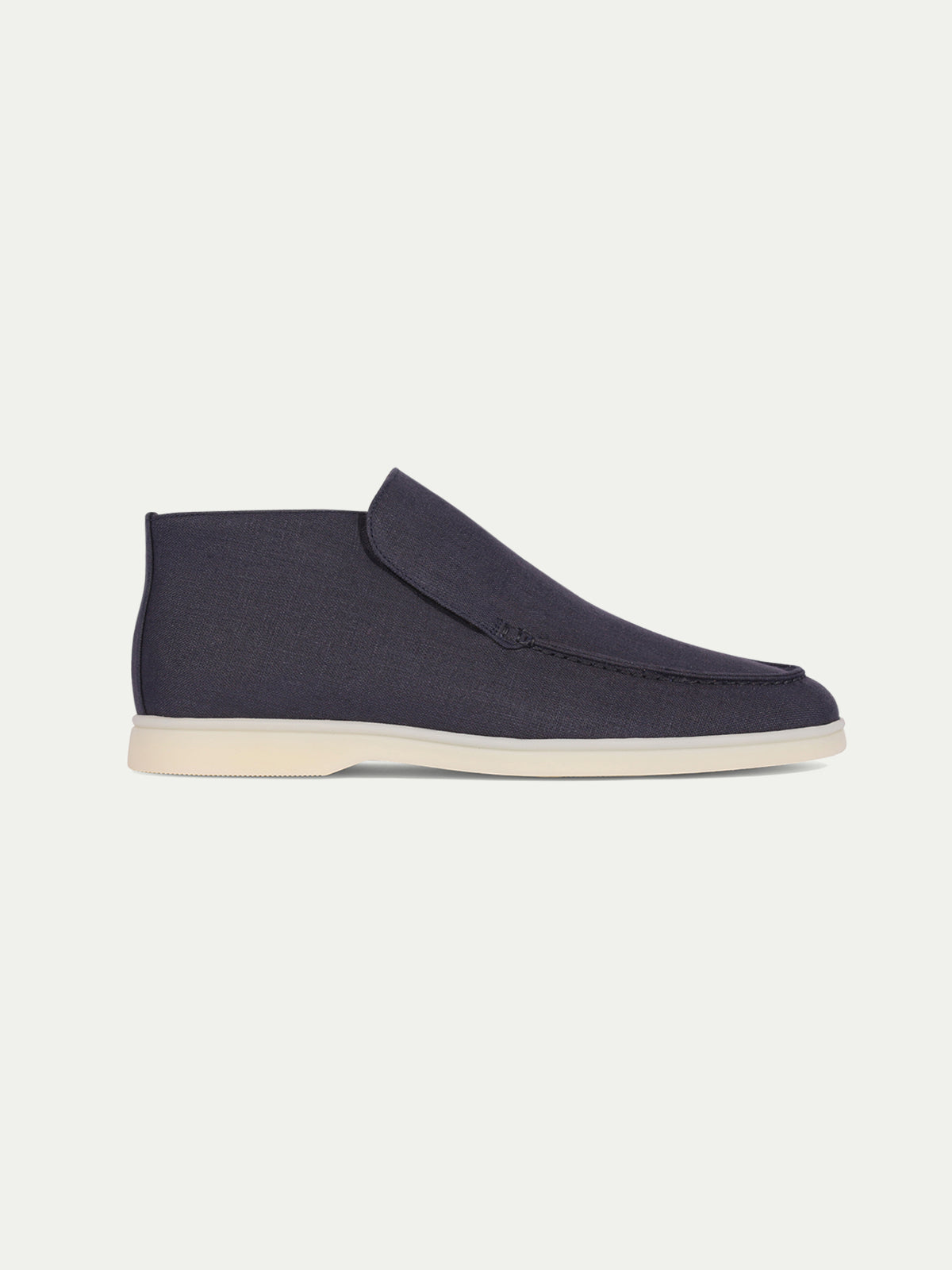Navy Linen City Loafer Aurelien