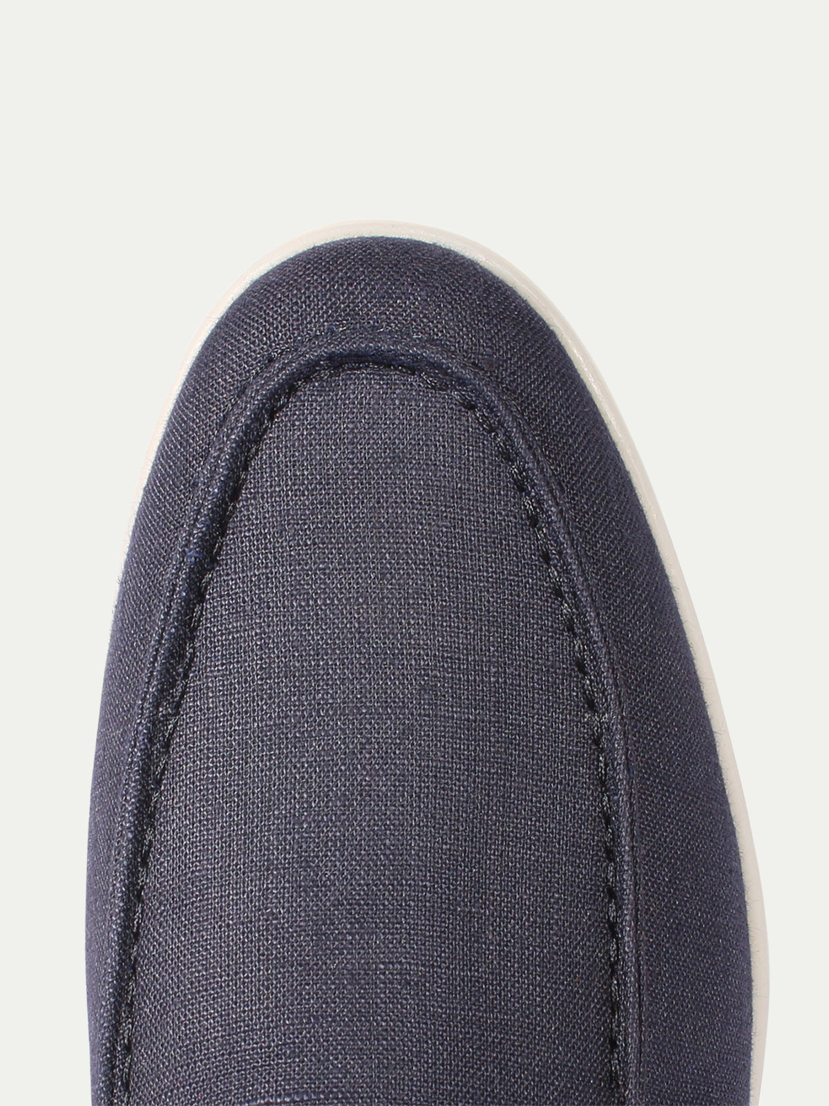 Navy Linen City Loafer Aurelien