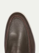 Brown Leather Yacht Loafers