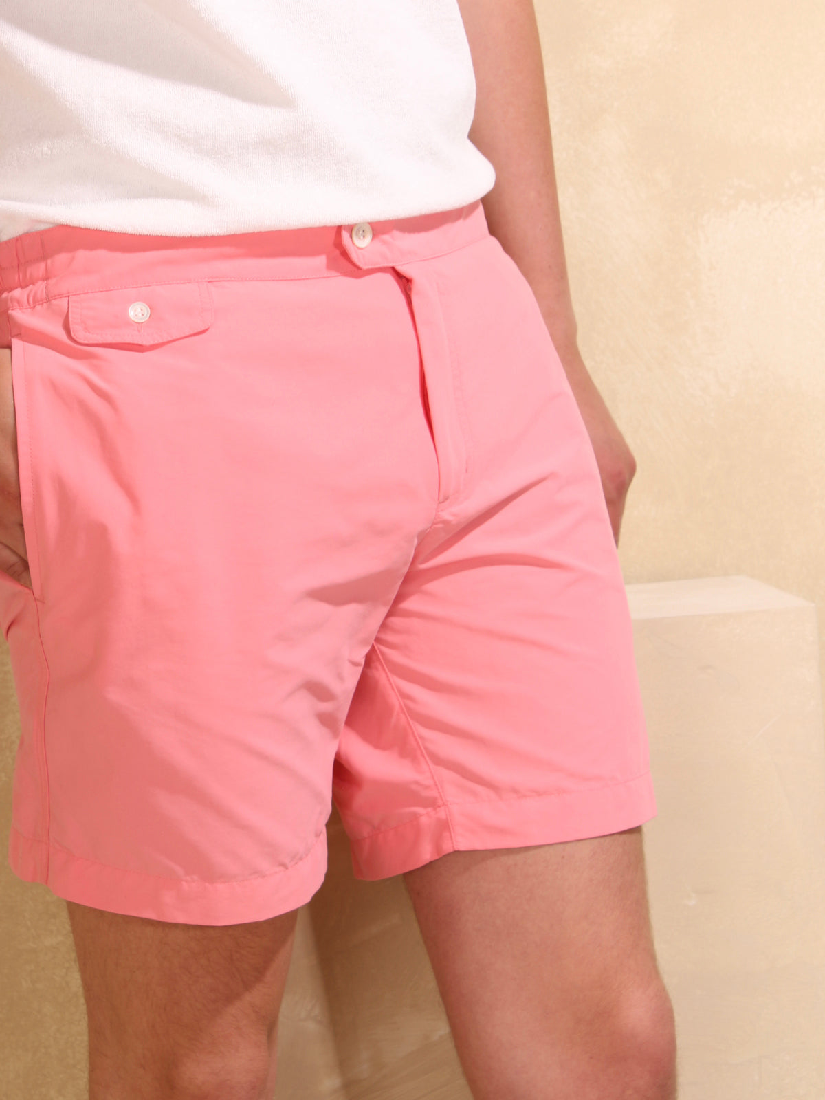 Pink Beachside Swim Short