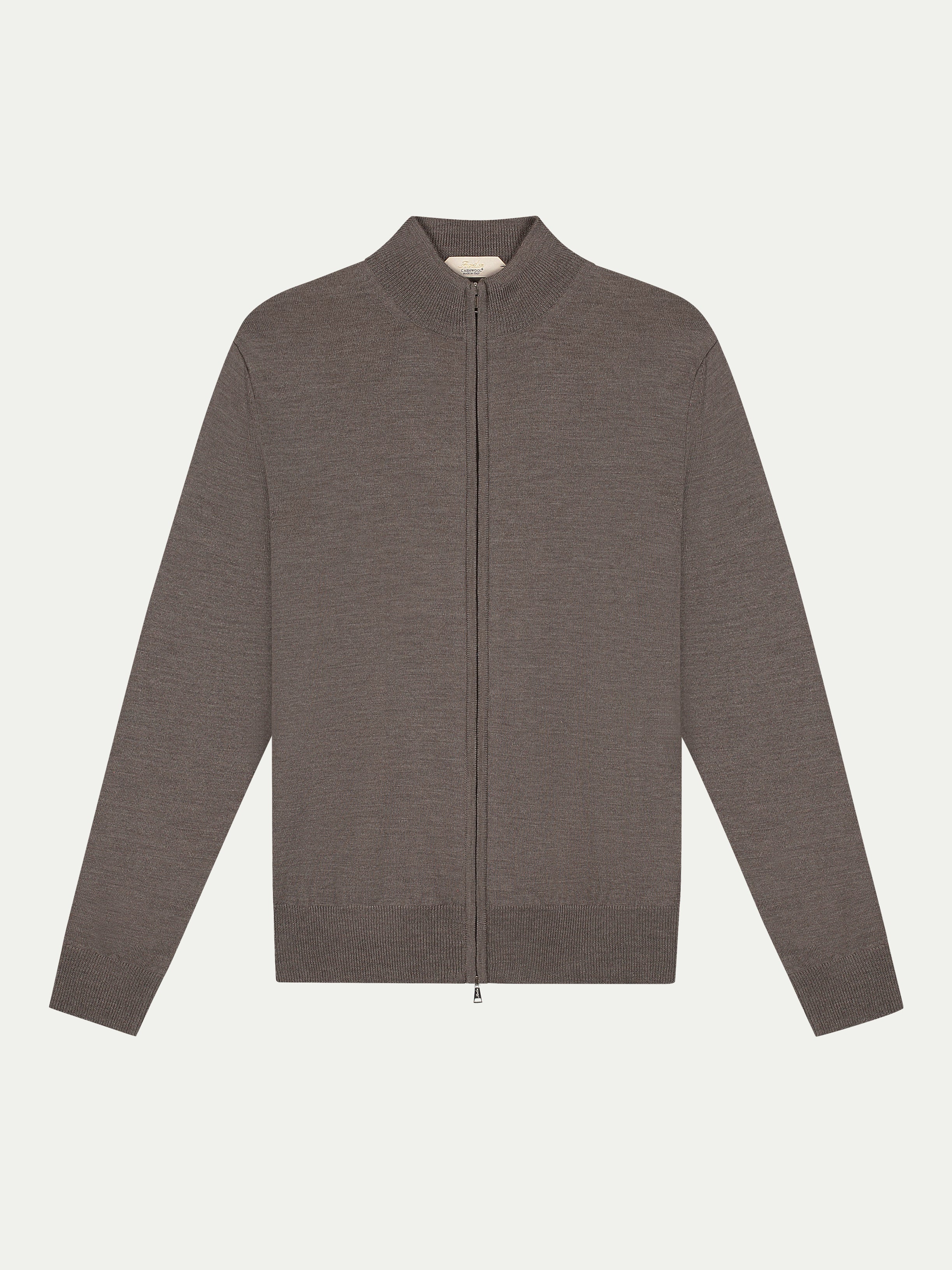 Extrafine Merino Zipper Vest Ash Grey