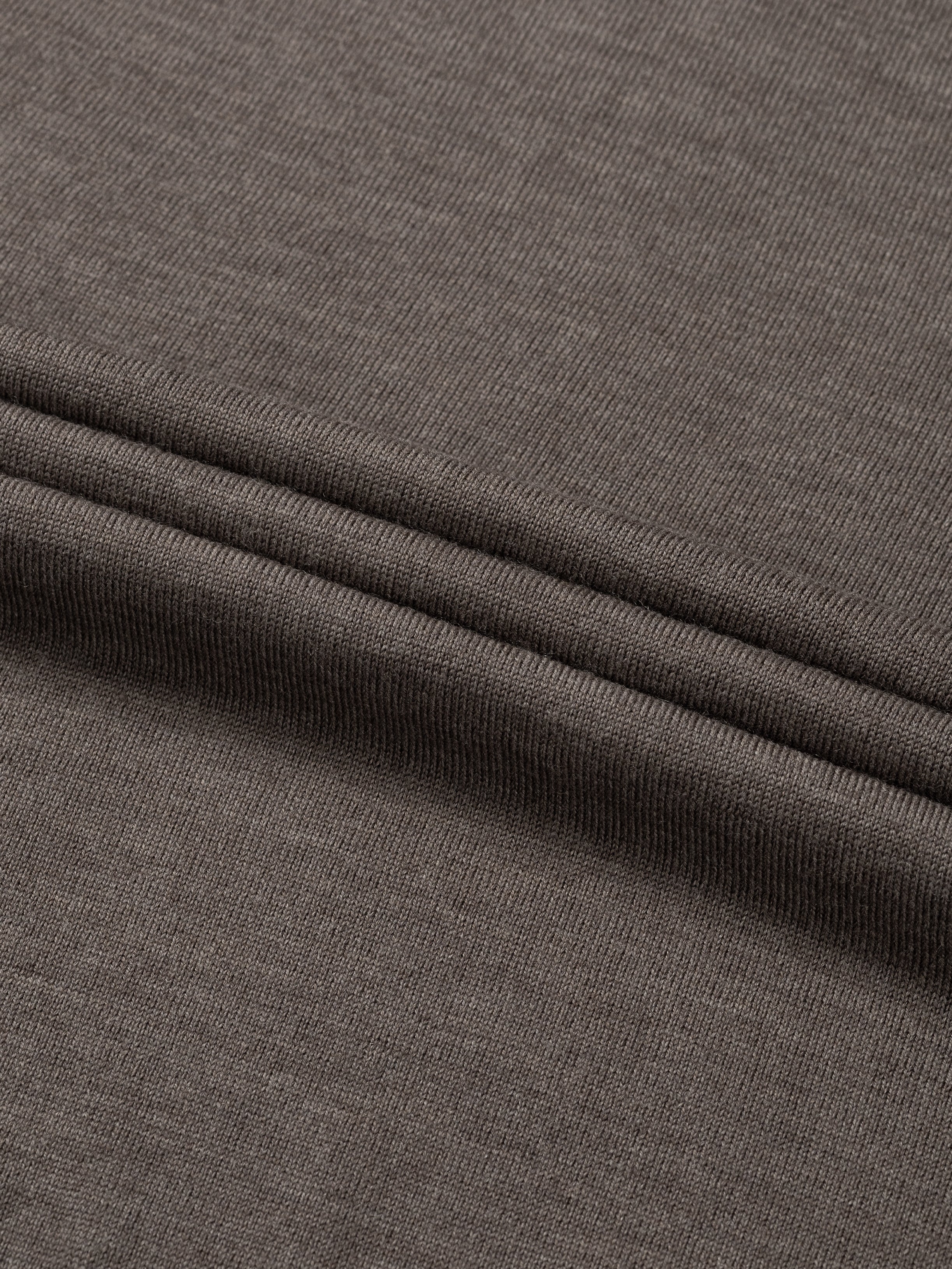 Extrafine Merino Zipper Vest Ash Grey
