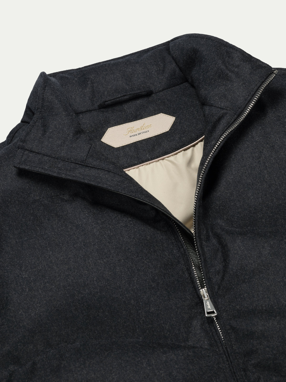 Charcoal Wave Puffer Jacket