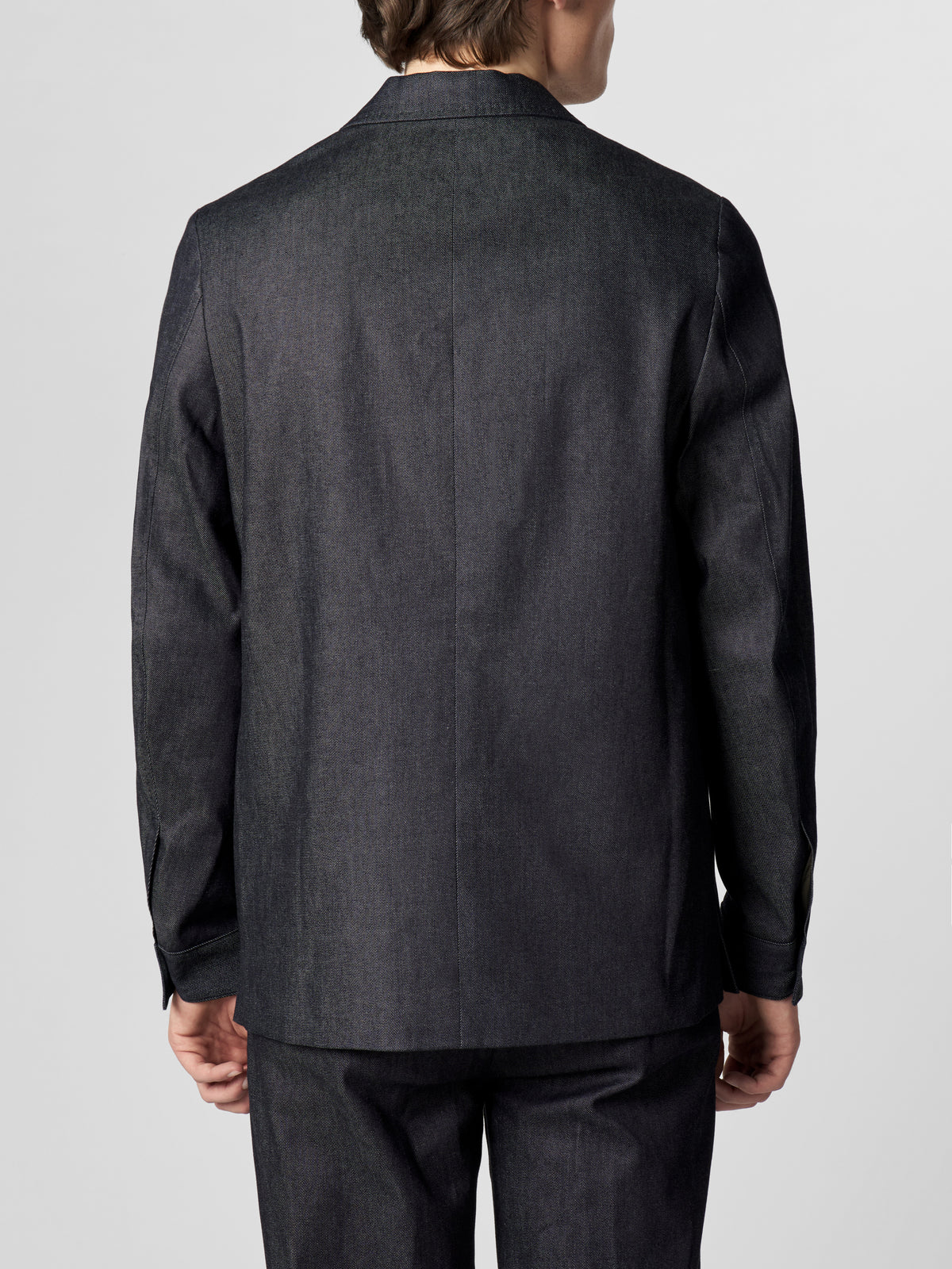 Dark Blue Denim Leisure Blazer