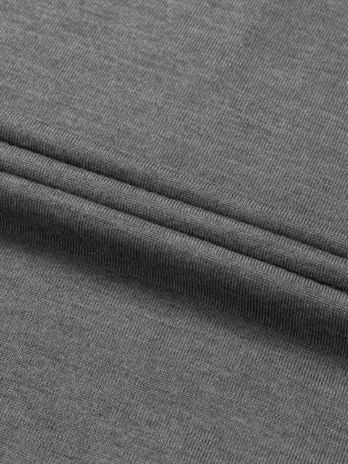 Extrafine Merino Zipper Sweater Dark Grey