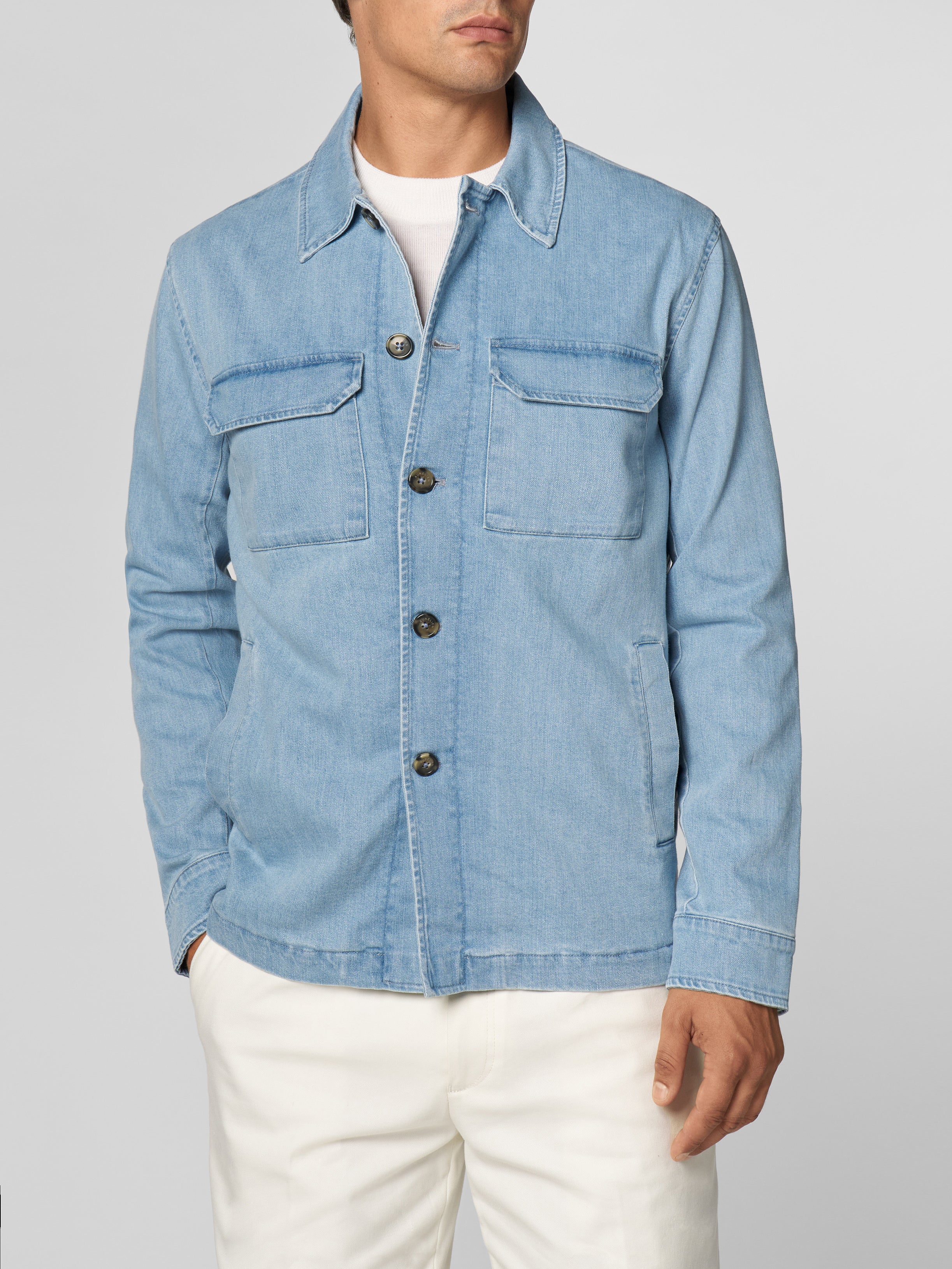 Light Blue Denim Overshirt
