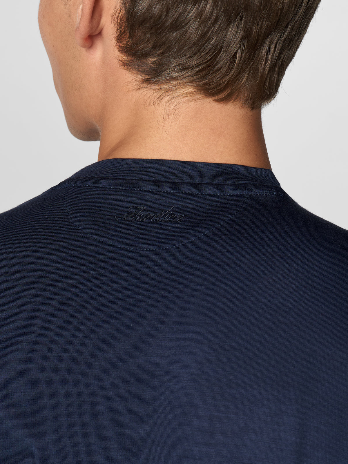 Navy 120s Wool Longsleeve