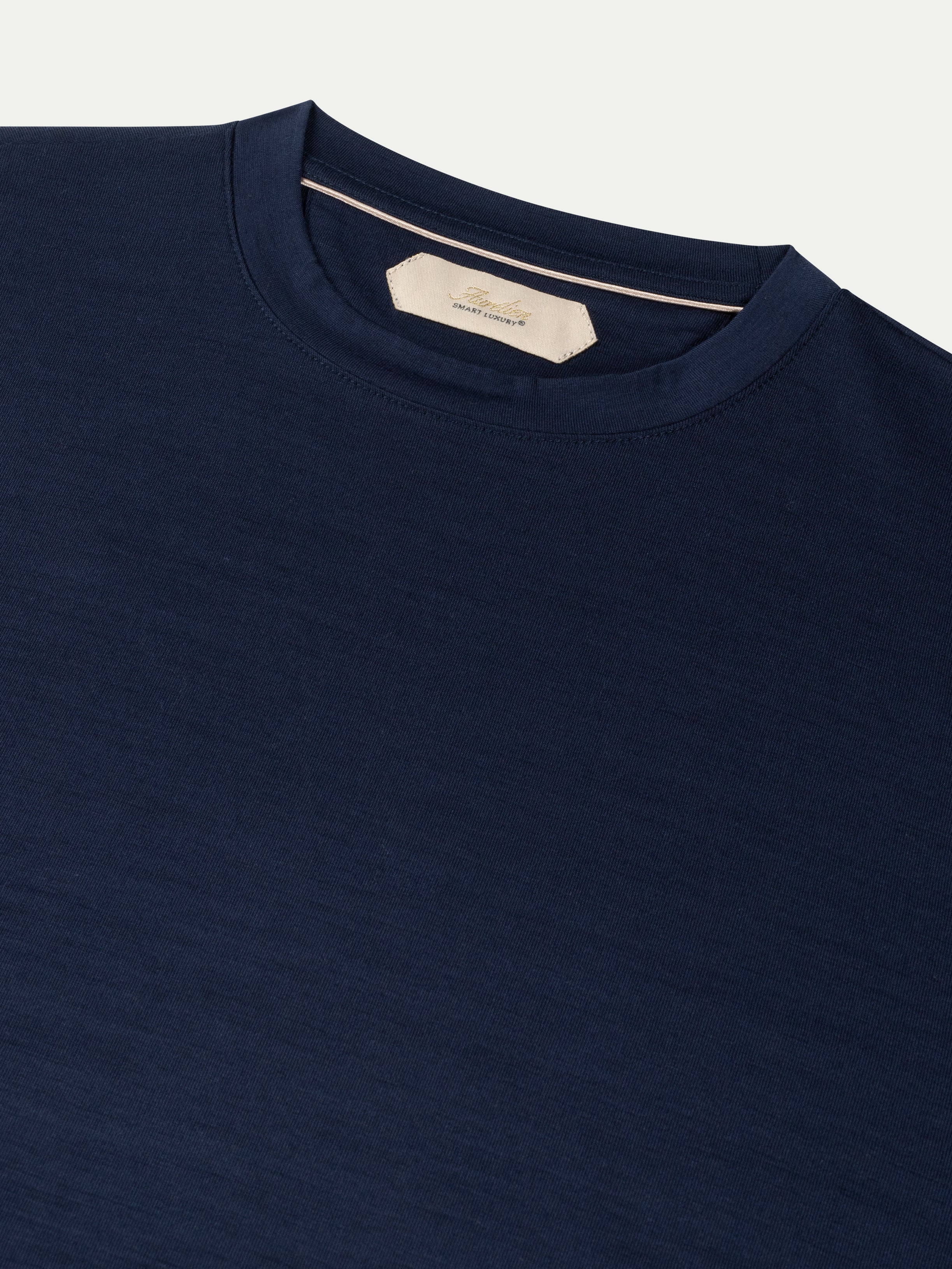 Navy 120s Wool T-Shirt