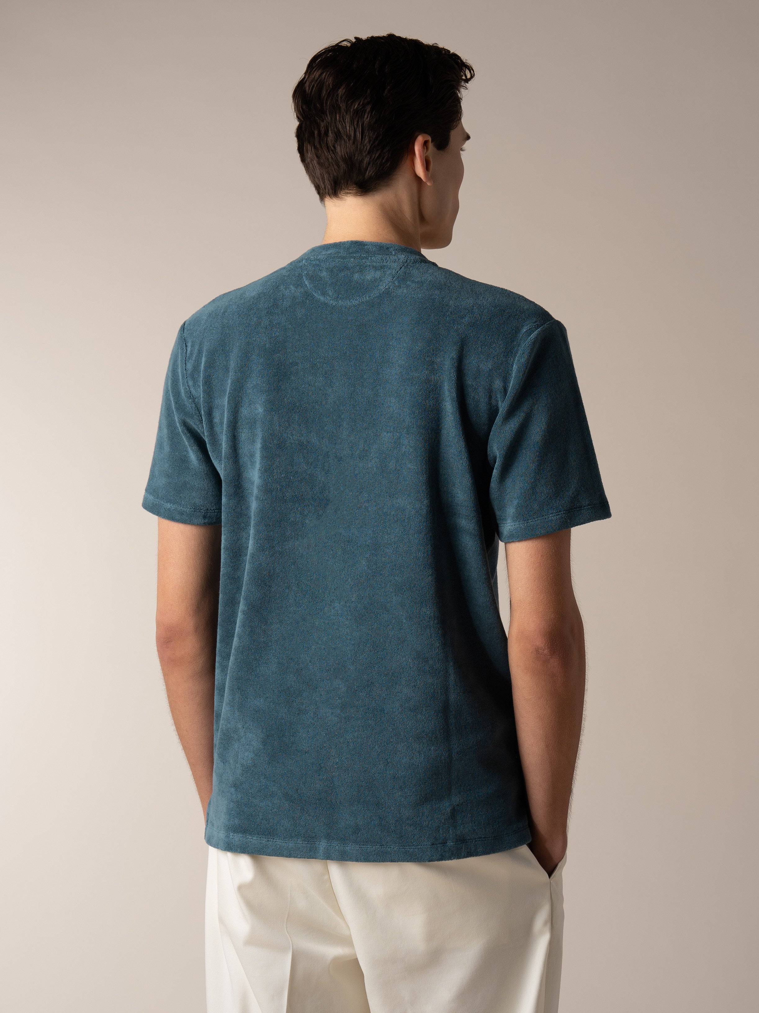 Sea Green Terry Towelling T-Shirt