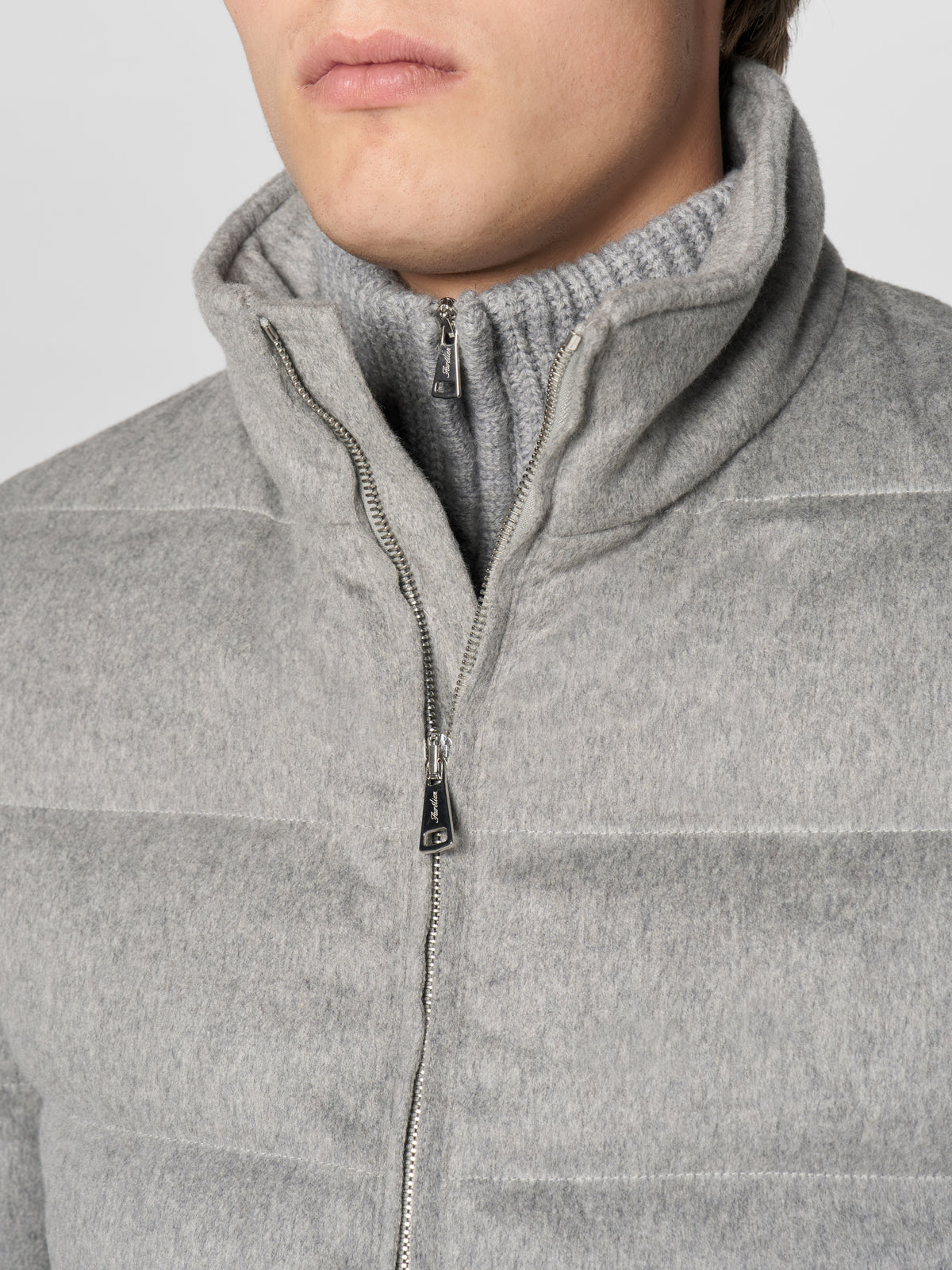 Light Grey AUR1 Puffer Jacket