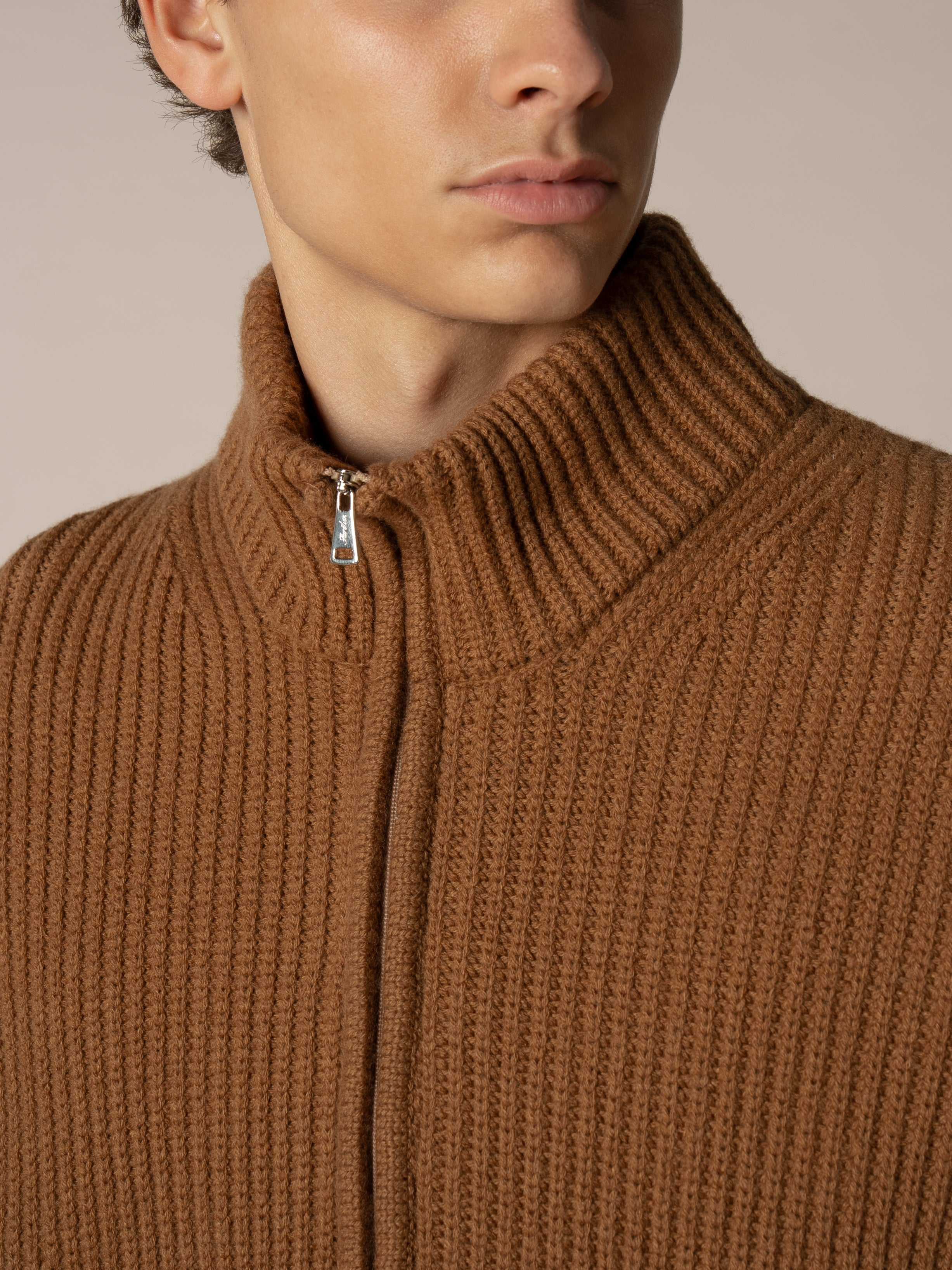 Caramel Alpine Ribbed Vest