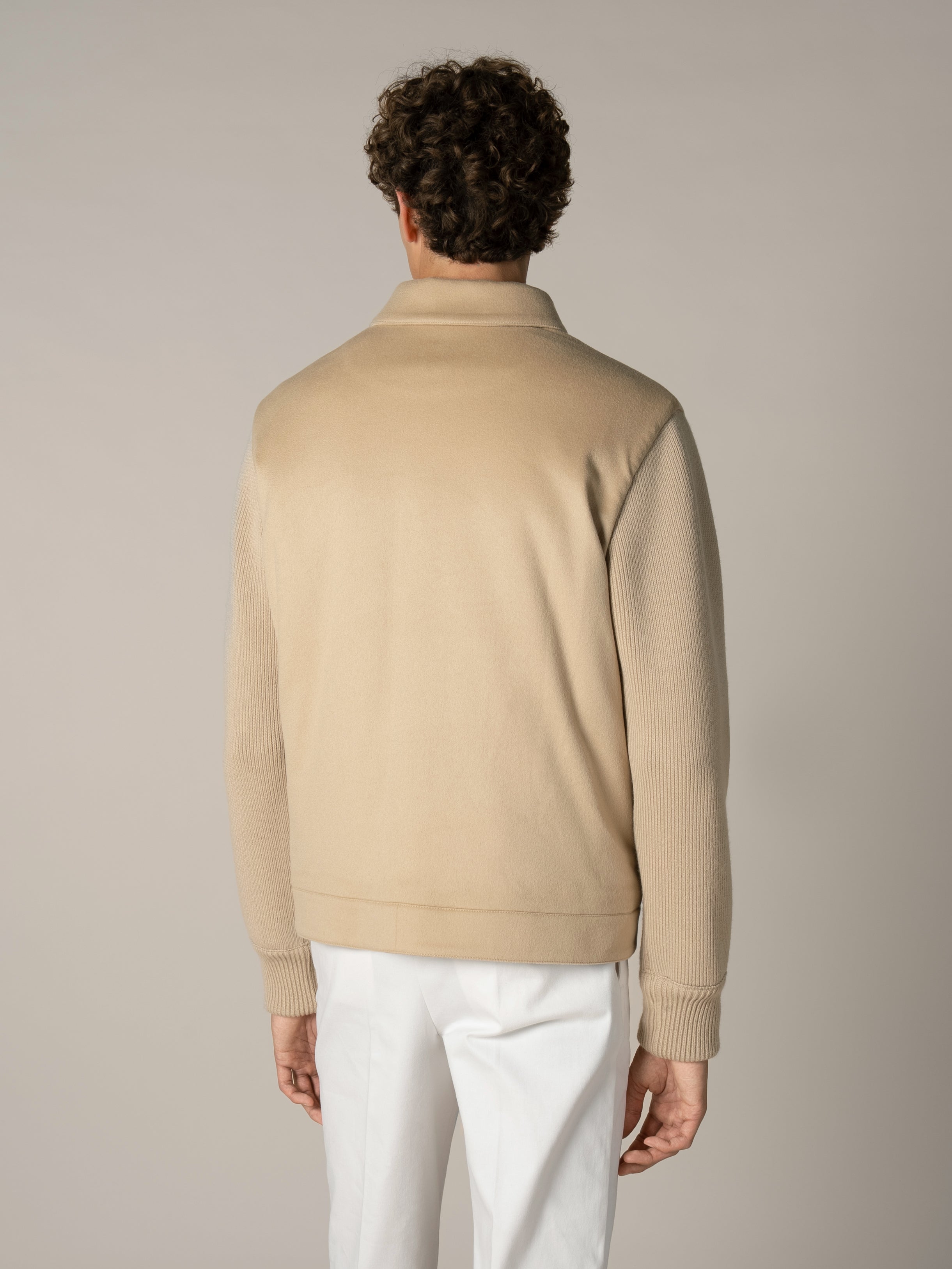 Aurélien | Beige City Bomber Jacket