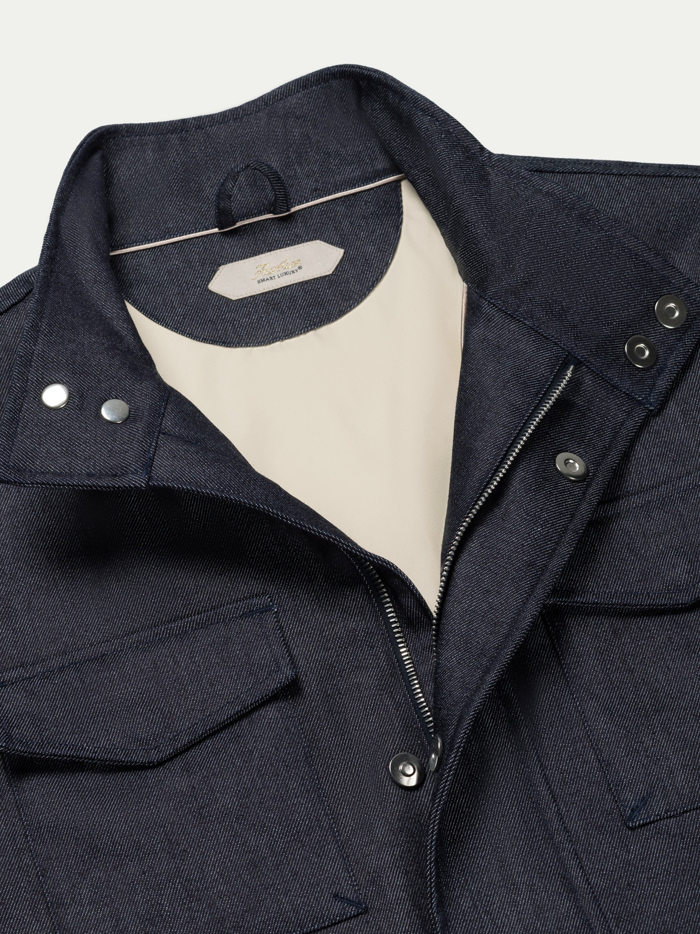 Dark Blue Denim Magnetic Field Jacket