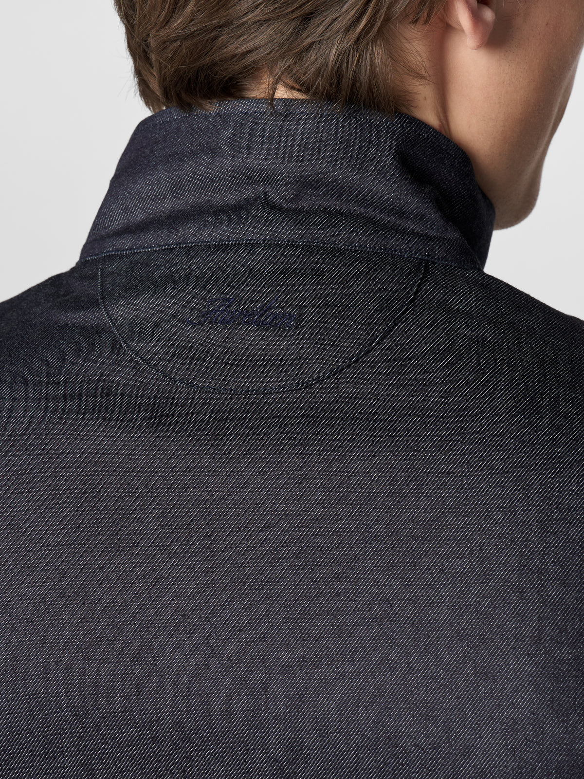 Dark Blue Denim Magnetic Field Jacket