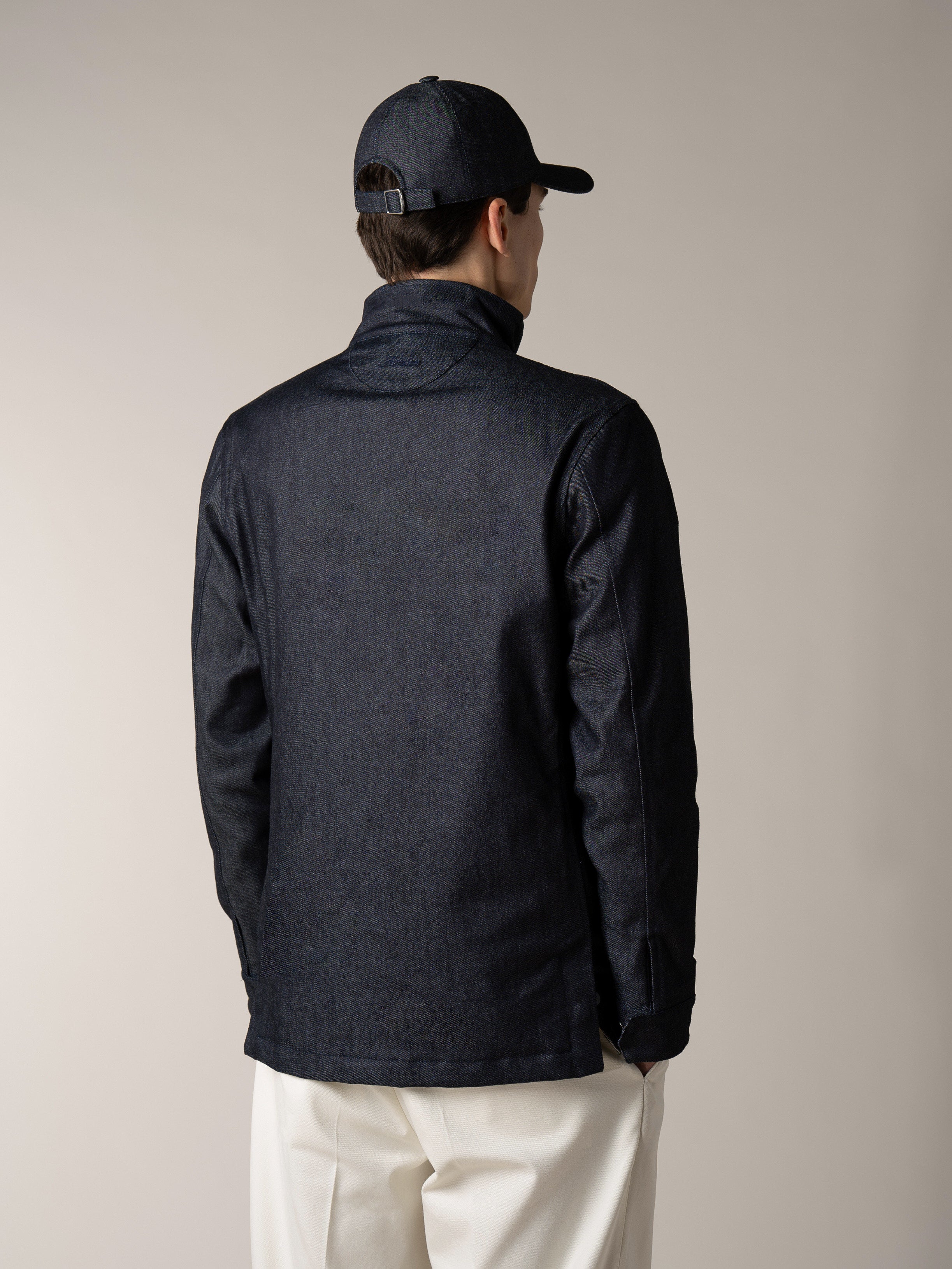 Dark Blue Denim Magnetic Field Jacket