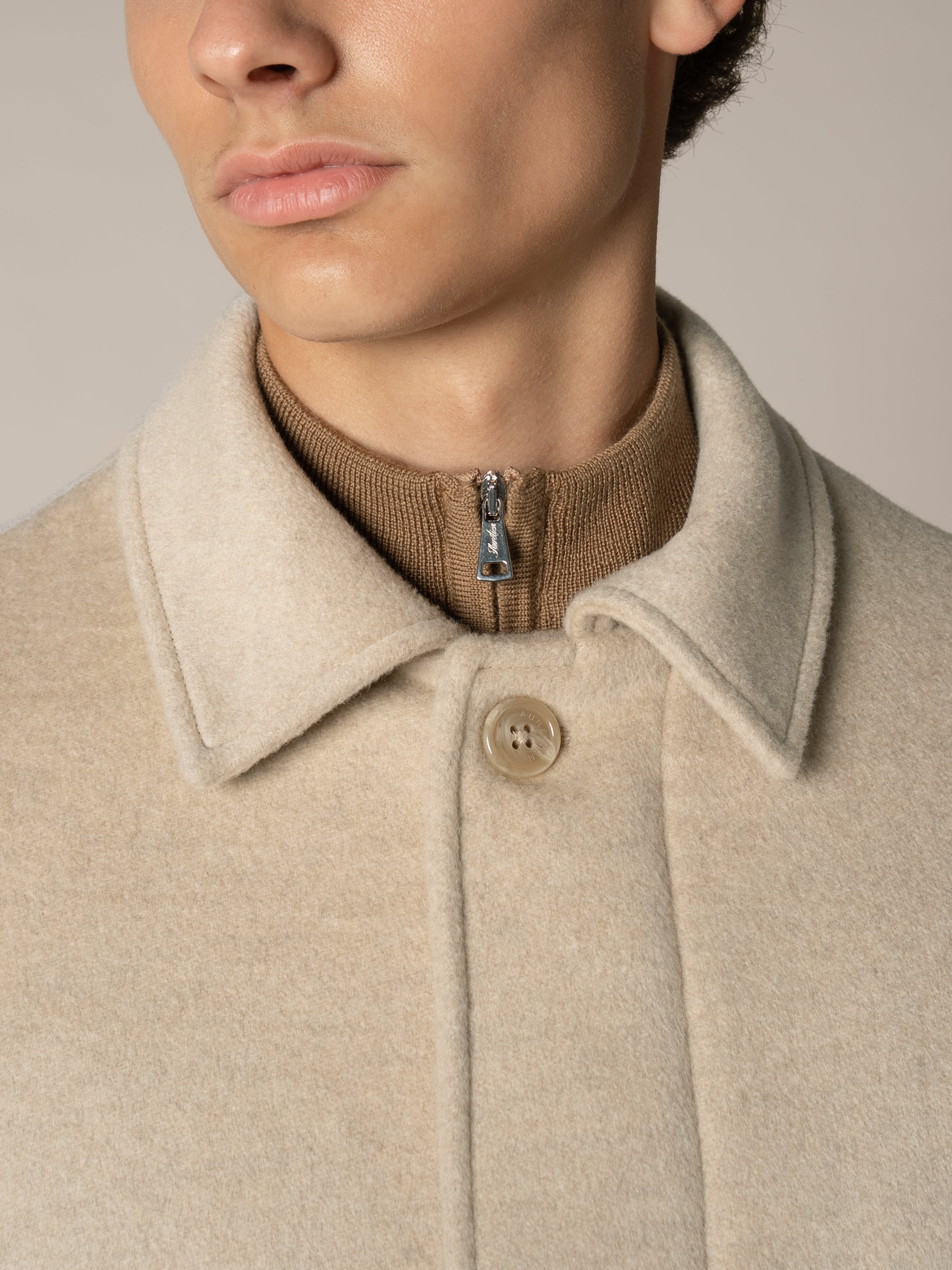 Light Beige Overcoat