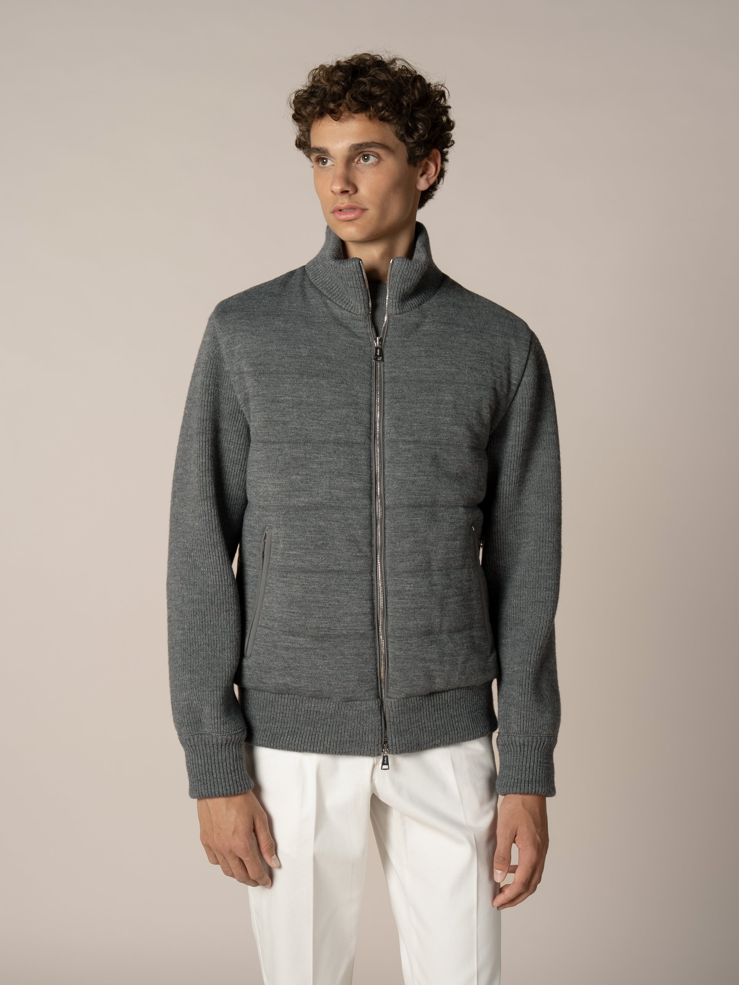 Dark Grey Urban Knit Jacket