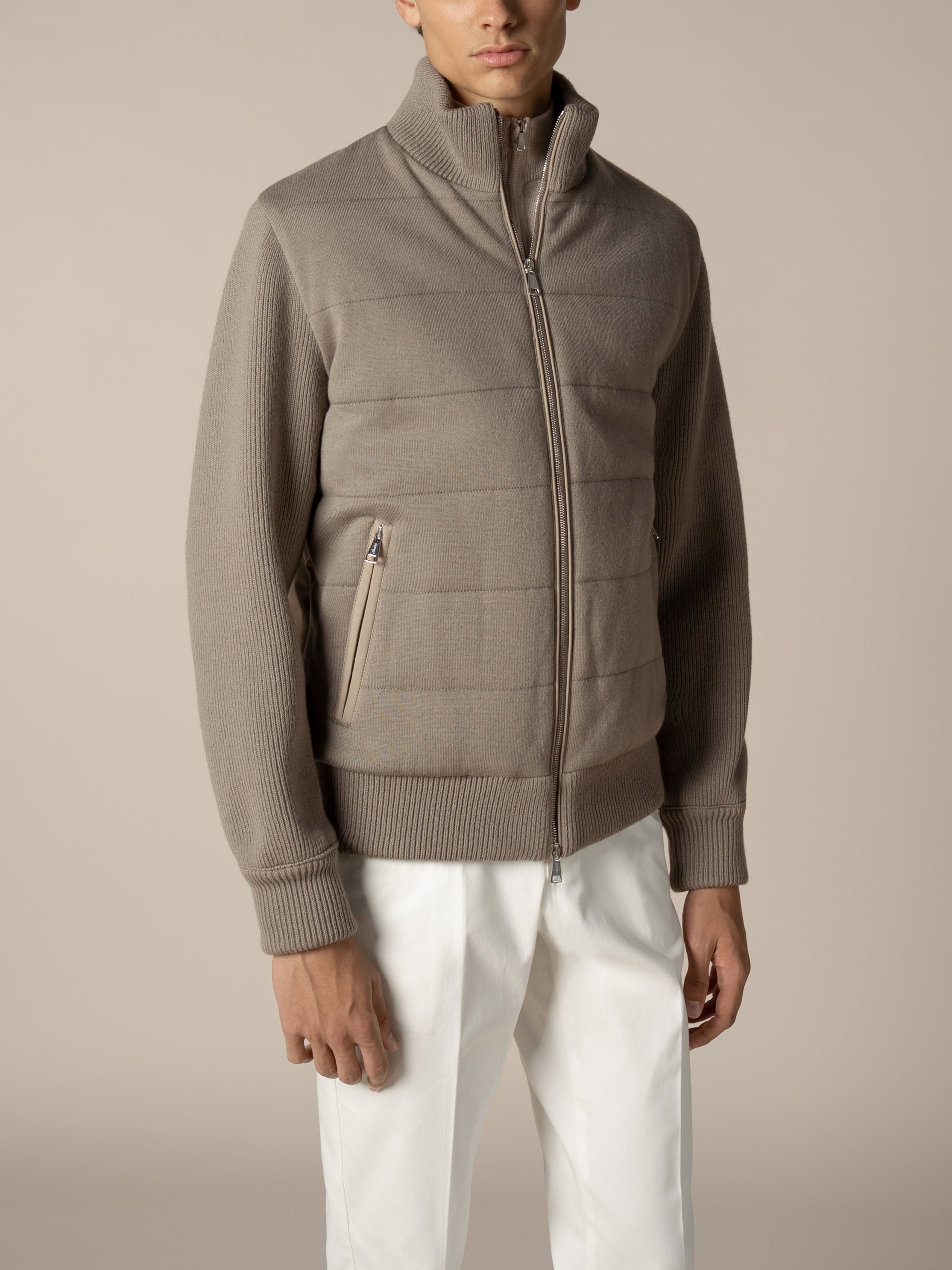 Aurélien | Taupe Urban Knit Jacket