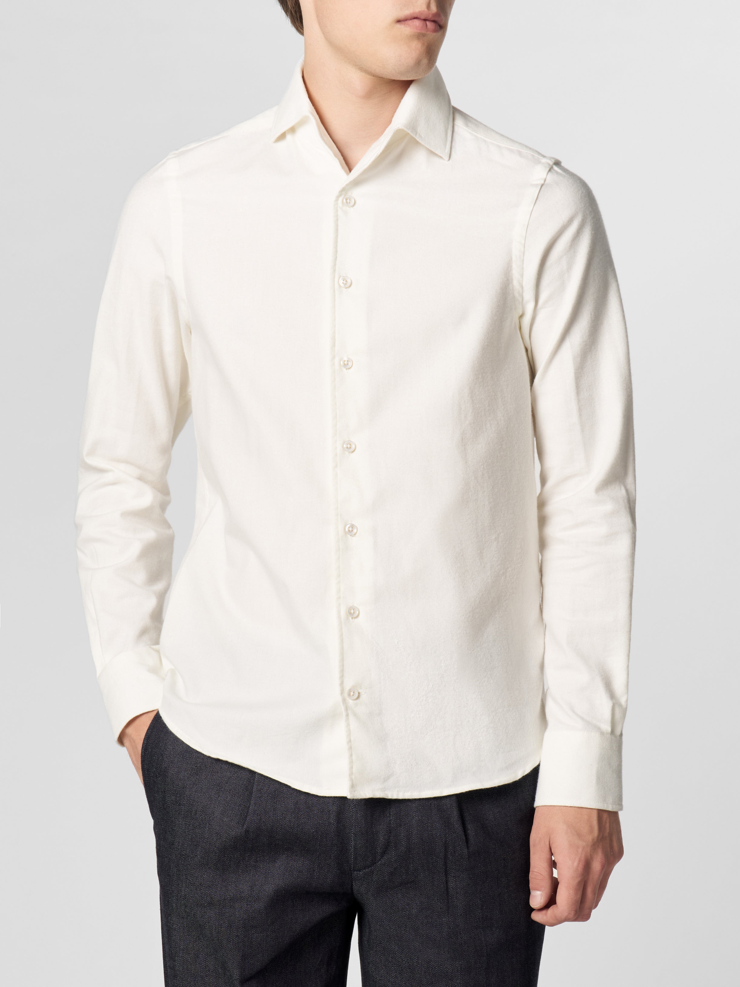 Ivory Flannel Shirt