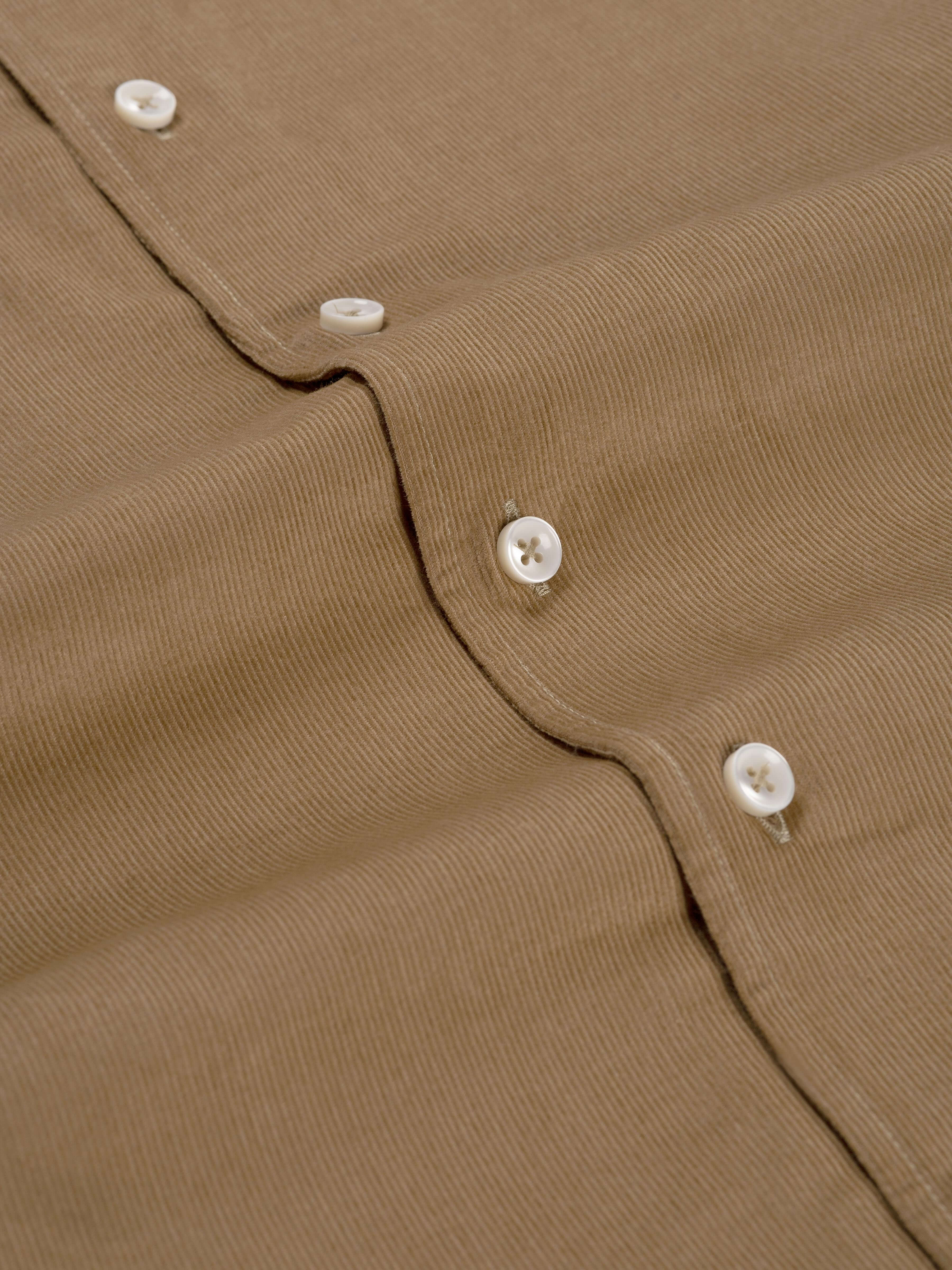 Beige Corduroy Shirt