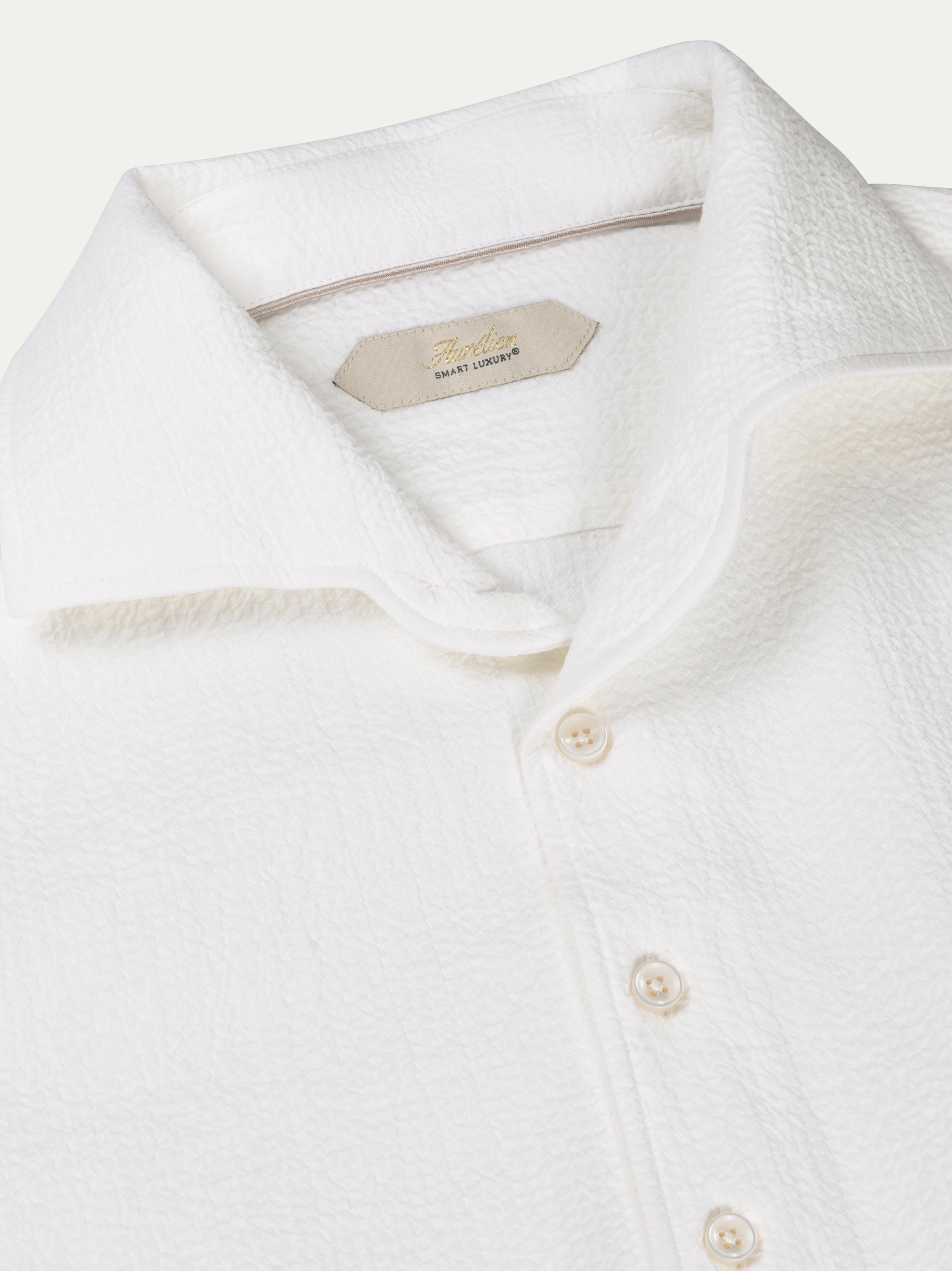 White Seersucker Shirt