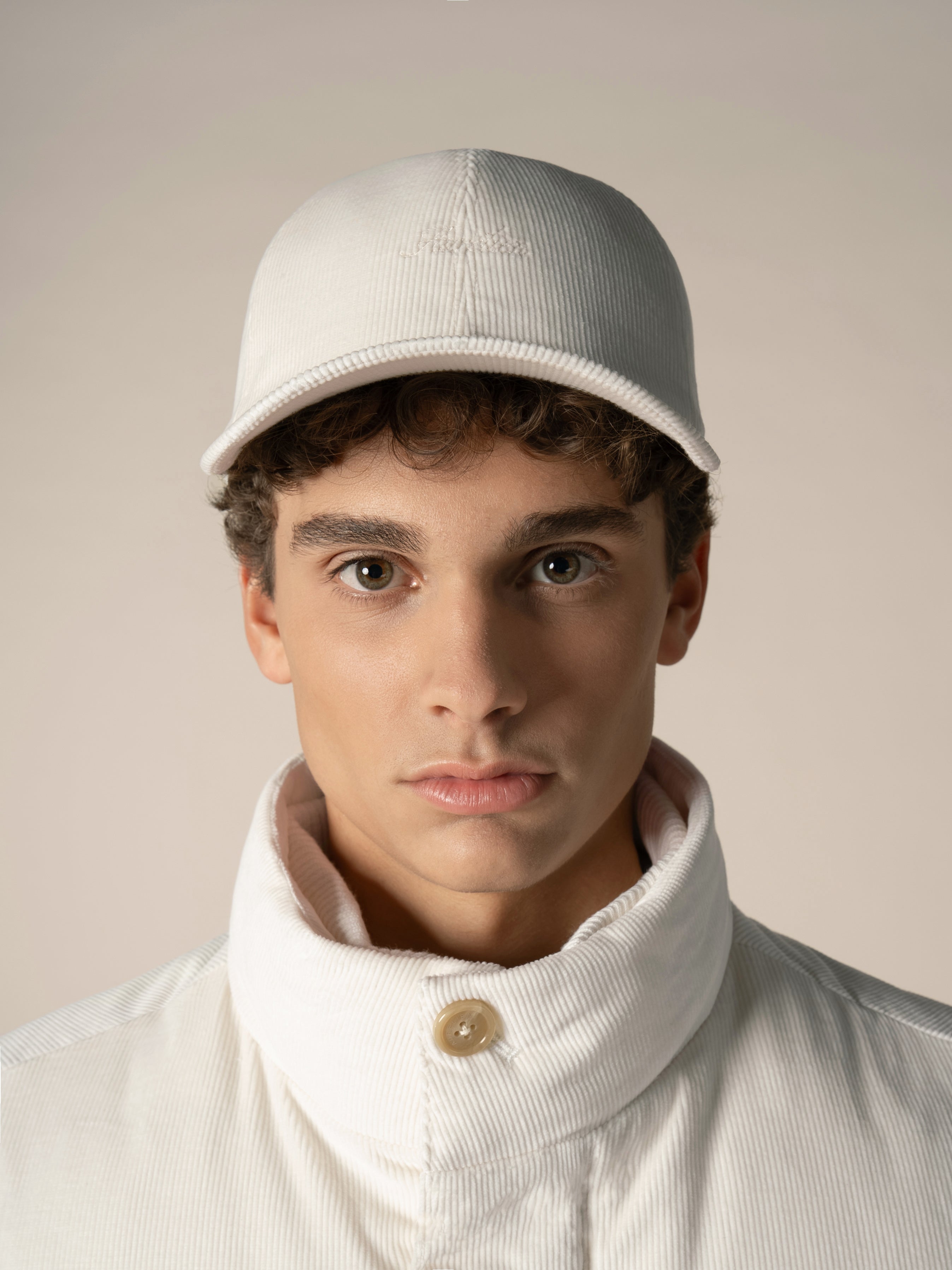 Aurélien | Ivory Corduroy Baseball Cap