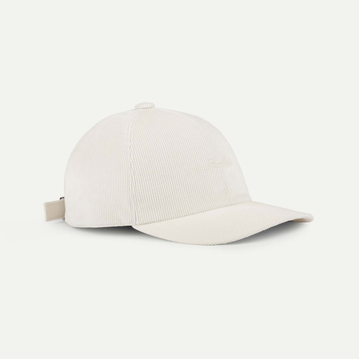 Ivory Corduroy Baseball Cap Ivory M