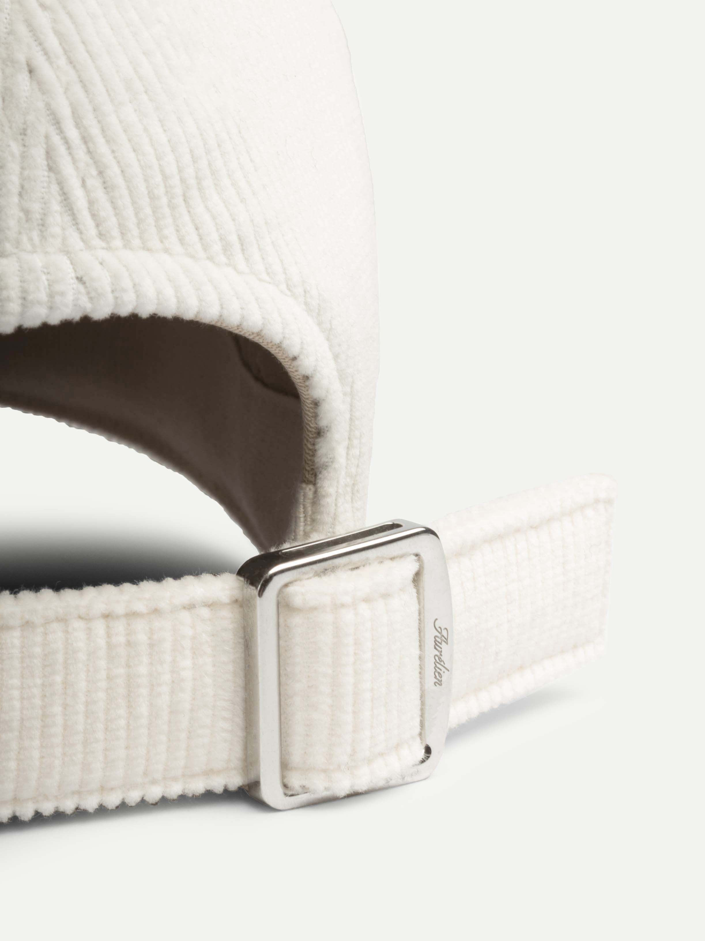 Ivory Corduroy Baseball Cap