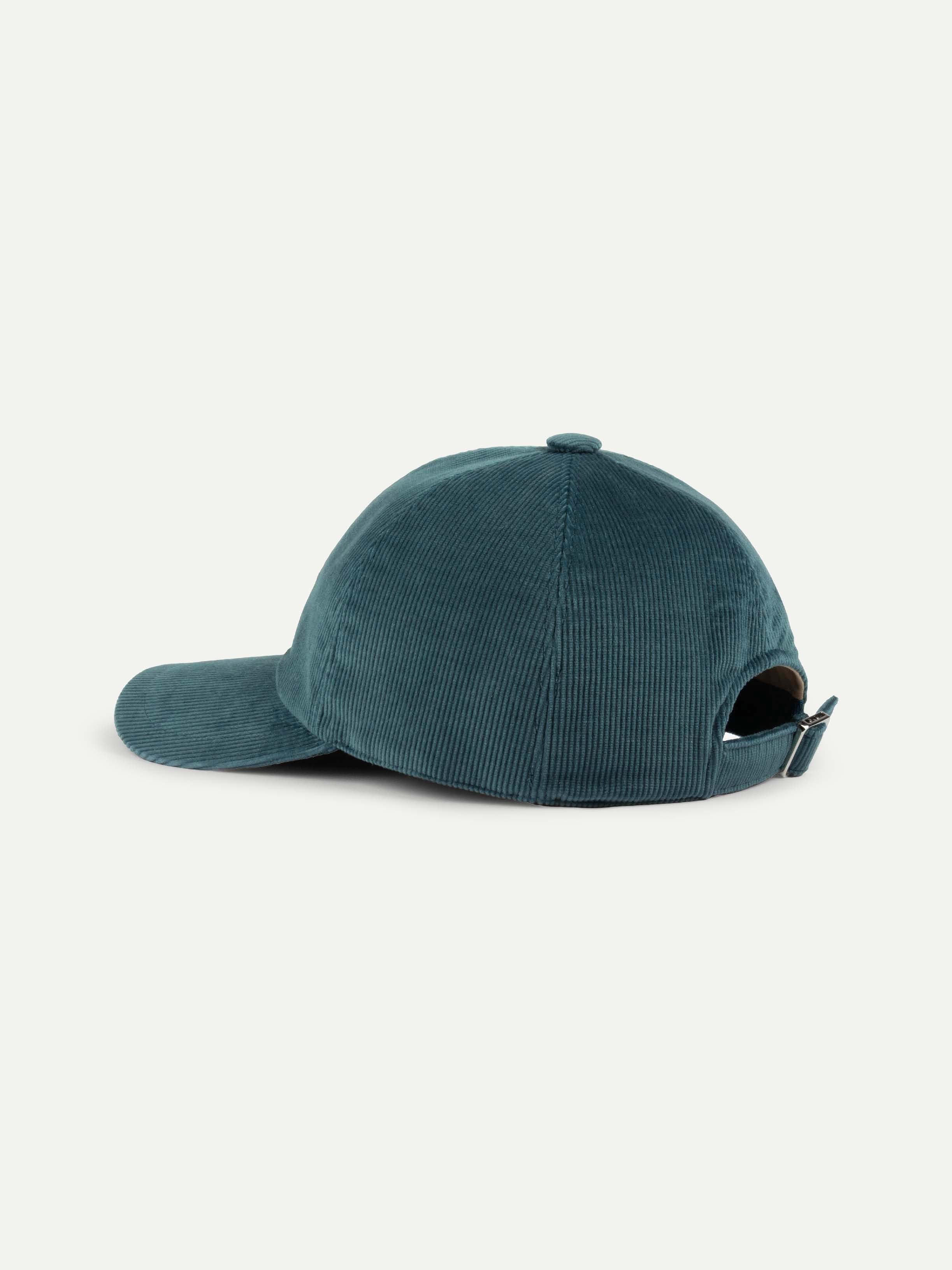 Dark Aquamarine Corduroy Baseball Cap