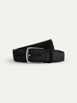 Black Suede Leather Belt