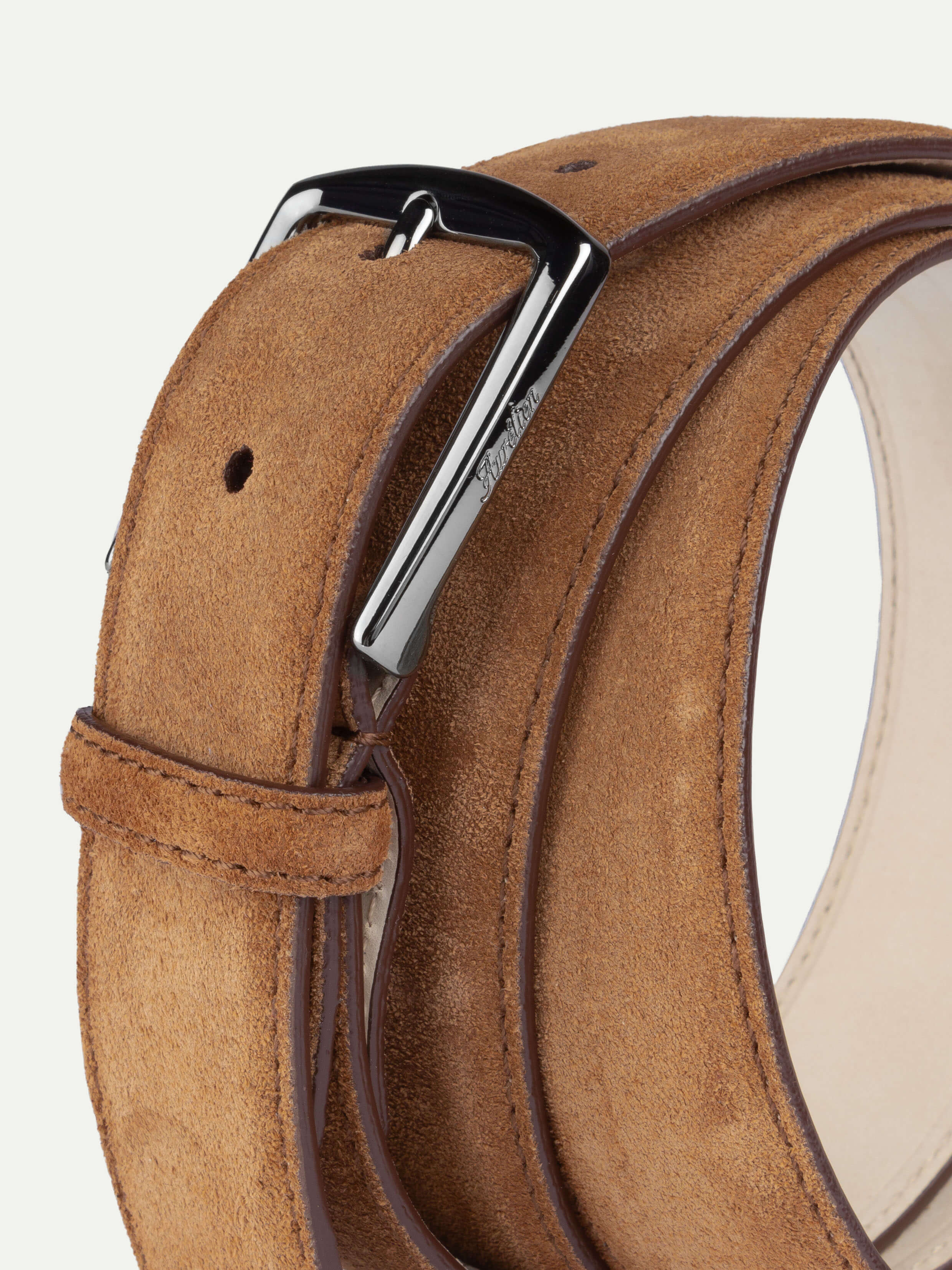 Caramel Suede Leather Belt