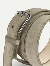 Pistache Suede Leather Belt