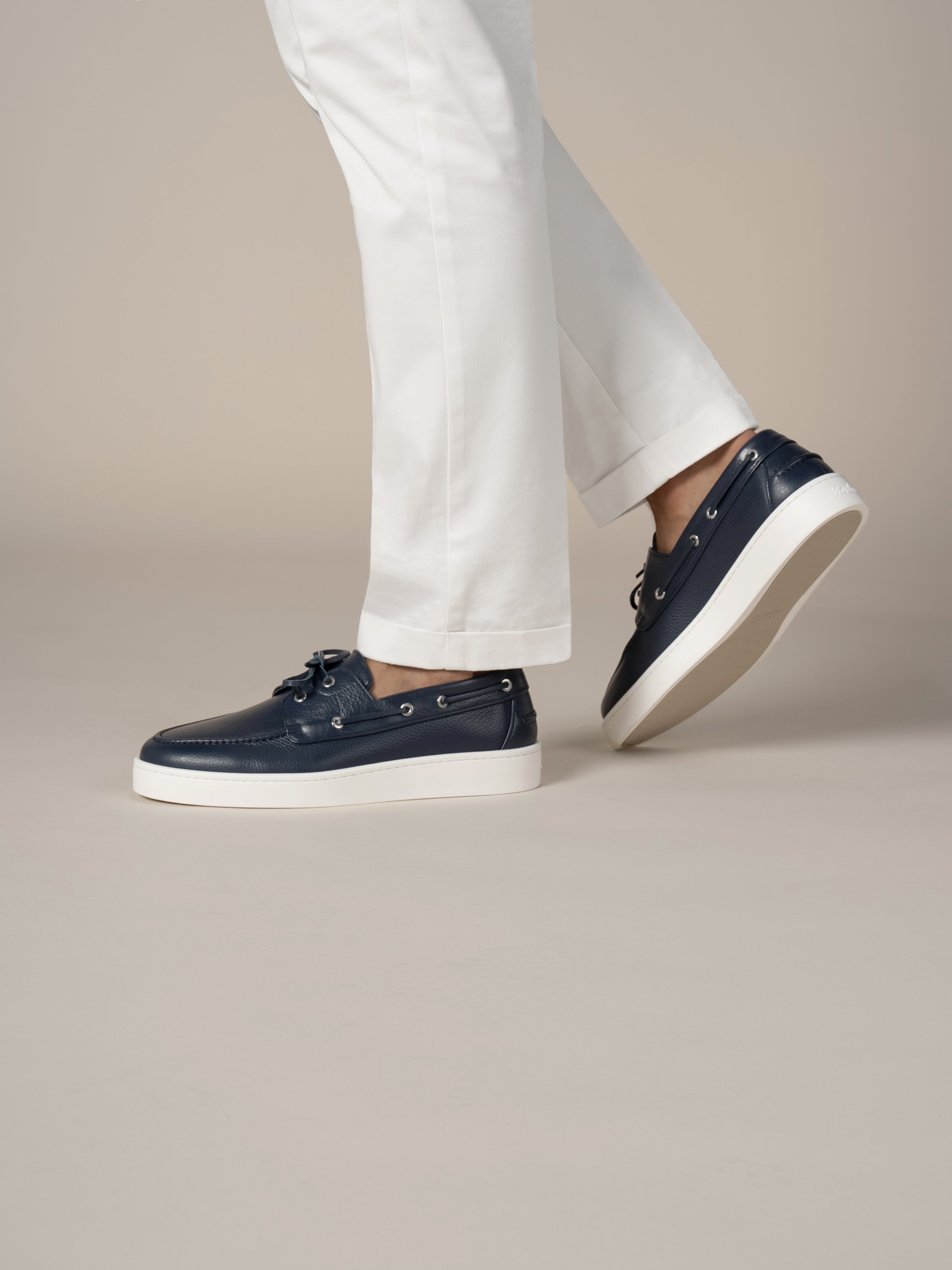 Navy Boat Sneaker