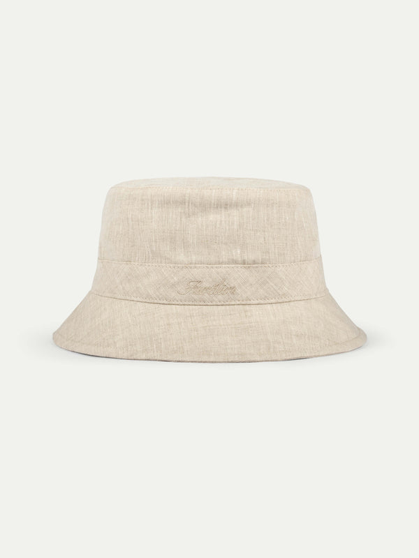 Sand Linen Bucket Hat