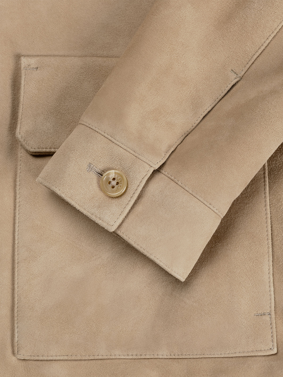 Light Beige Suede Jacket