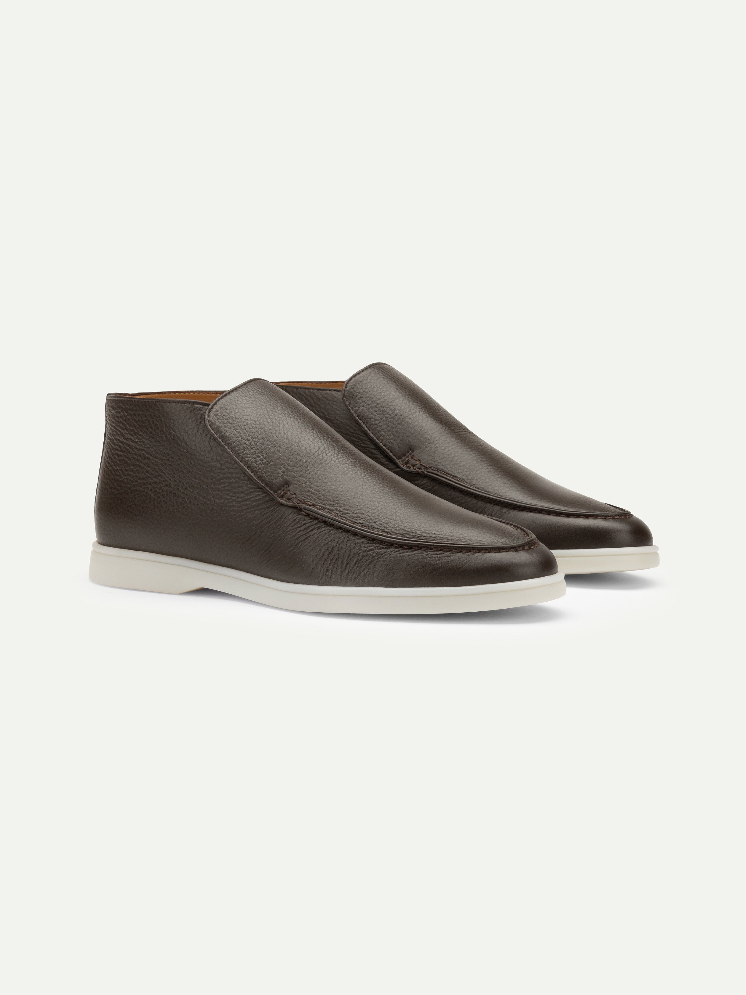 Brown Grain City Loafer