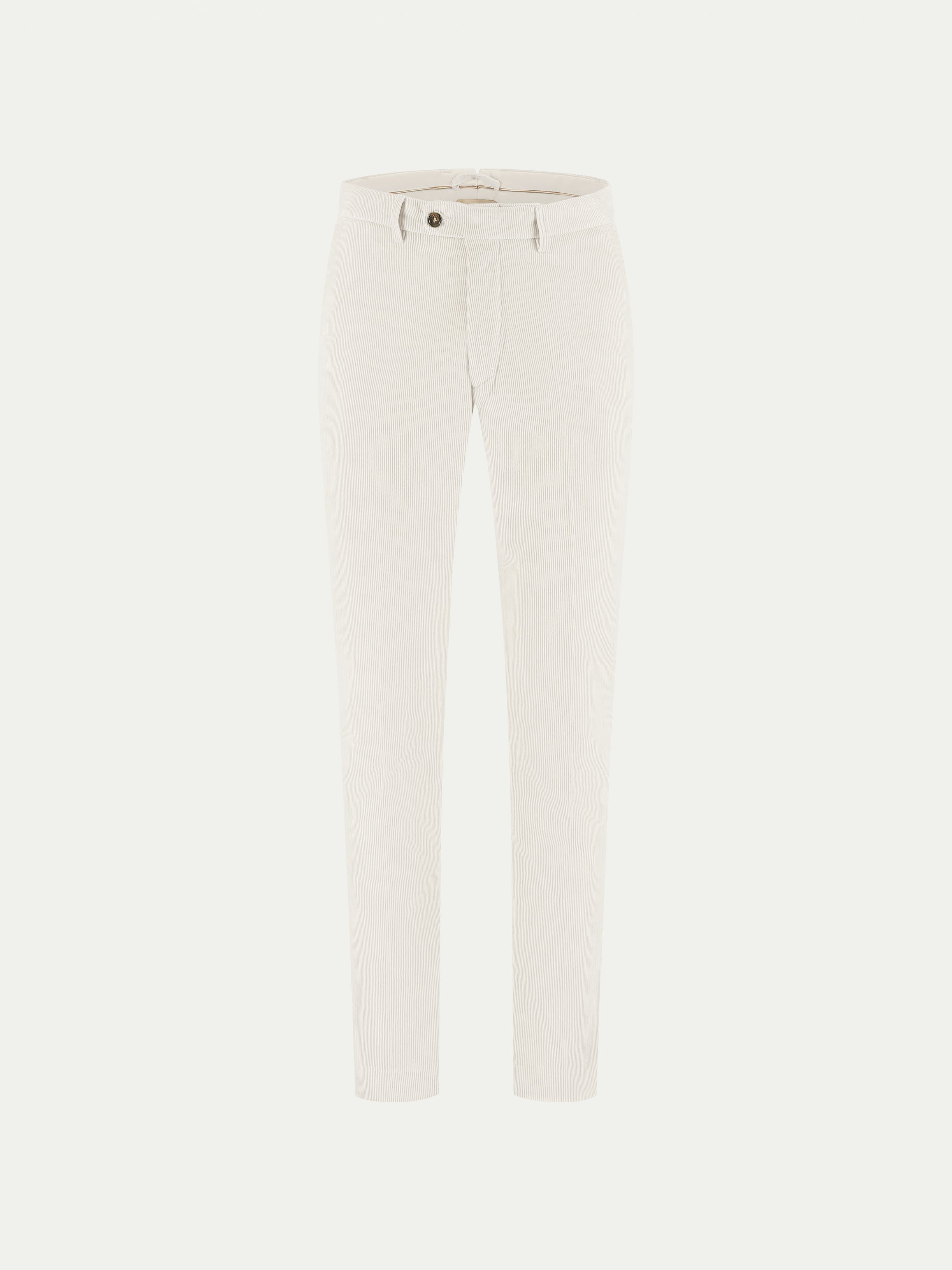 Aurélien | Ivory Corduroy Cotton Trousers