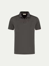 Dark Brown Buttonless Polo Shirt