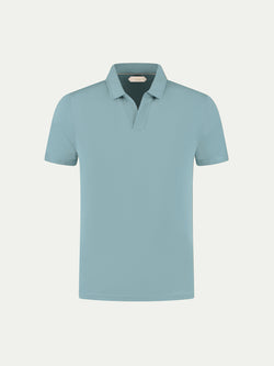 Petrol Buttonless Polo Shirt