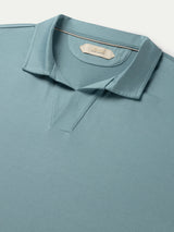 Petrol Buttonless Polo Shirt