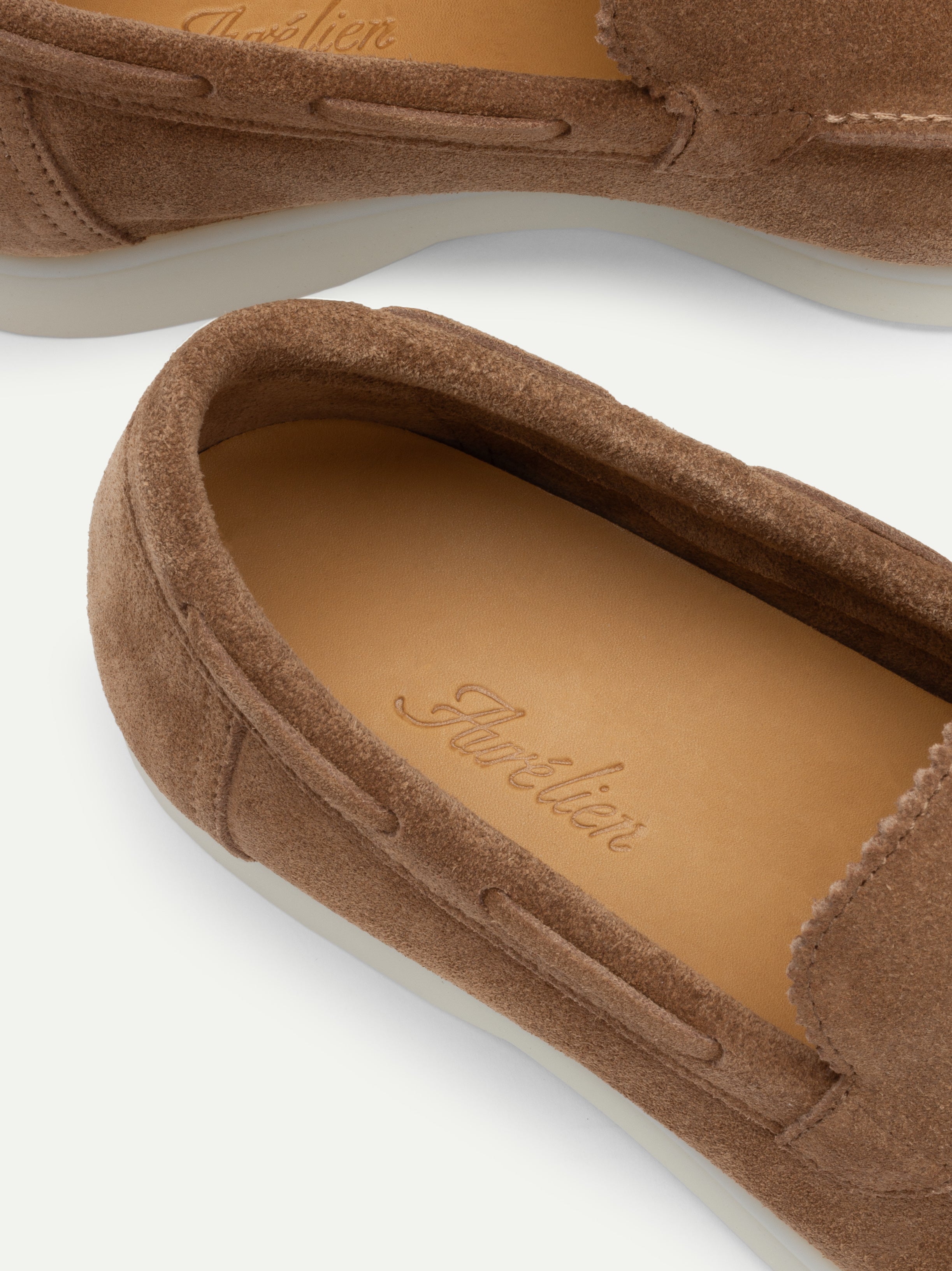 Aurélien | Camel Suede Yacht Loafer for Women