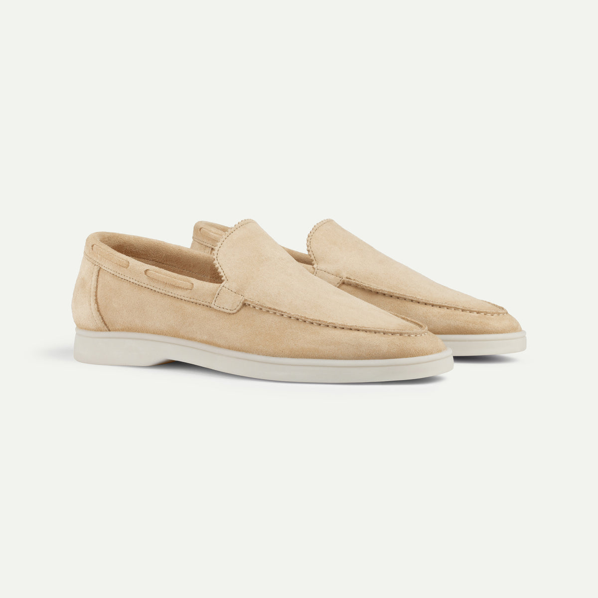 Express Beige Suede Slip-On Loafers Monaco Slip On Loafer Taupe Suede | Mens Loafers | Walk  main image 4