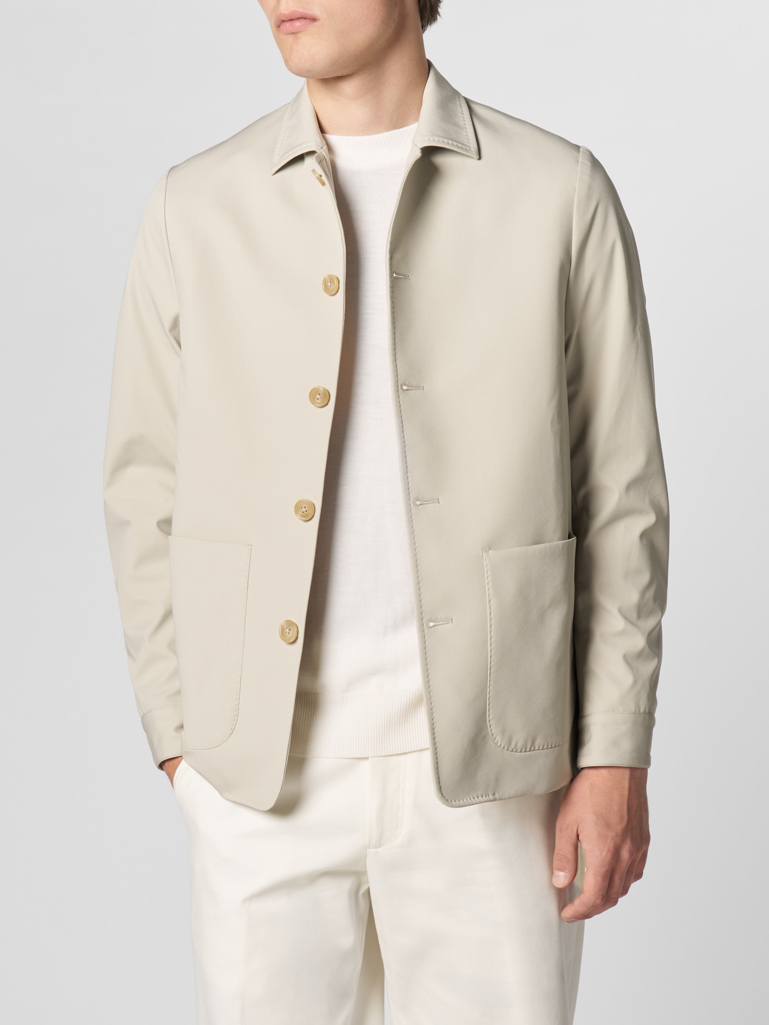 Ecru Technical Leisure Blazer